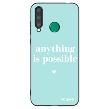 Picasee silikonowe czarne etui na Honor 20 Lite - Anything is possible