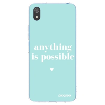 Picasee silikonowe przeźroczyste etui na Xiaomi Redmi 7A - Anything is possible
