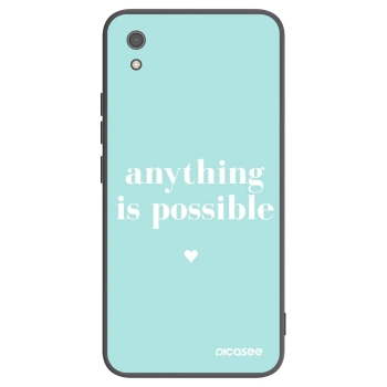 Picasee silikonowe czarne etui na Xiaomi Redmi 7A - Anything is possible