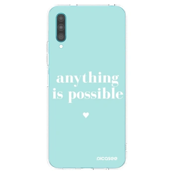 Picasee silikonowe przeźroczyste etui na Samsung Galaxy A30s A307F - Anything is possible