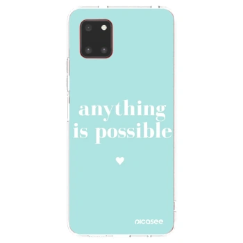 Picasee silikonowe przeźroczyste etui na Samsung Galaxy Note 10 Lite N770F - Anything is possible