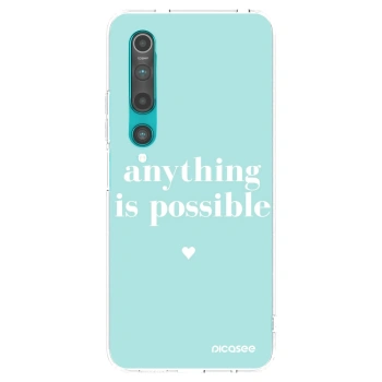 Picasee silikonowe przeźroczyste etui na Xiaomi Mi 10 - Anything is possible