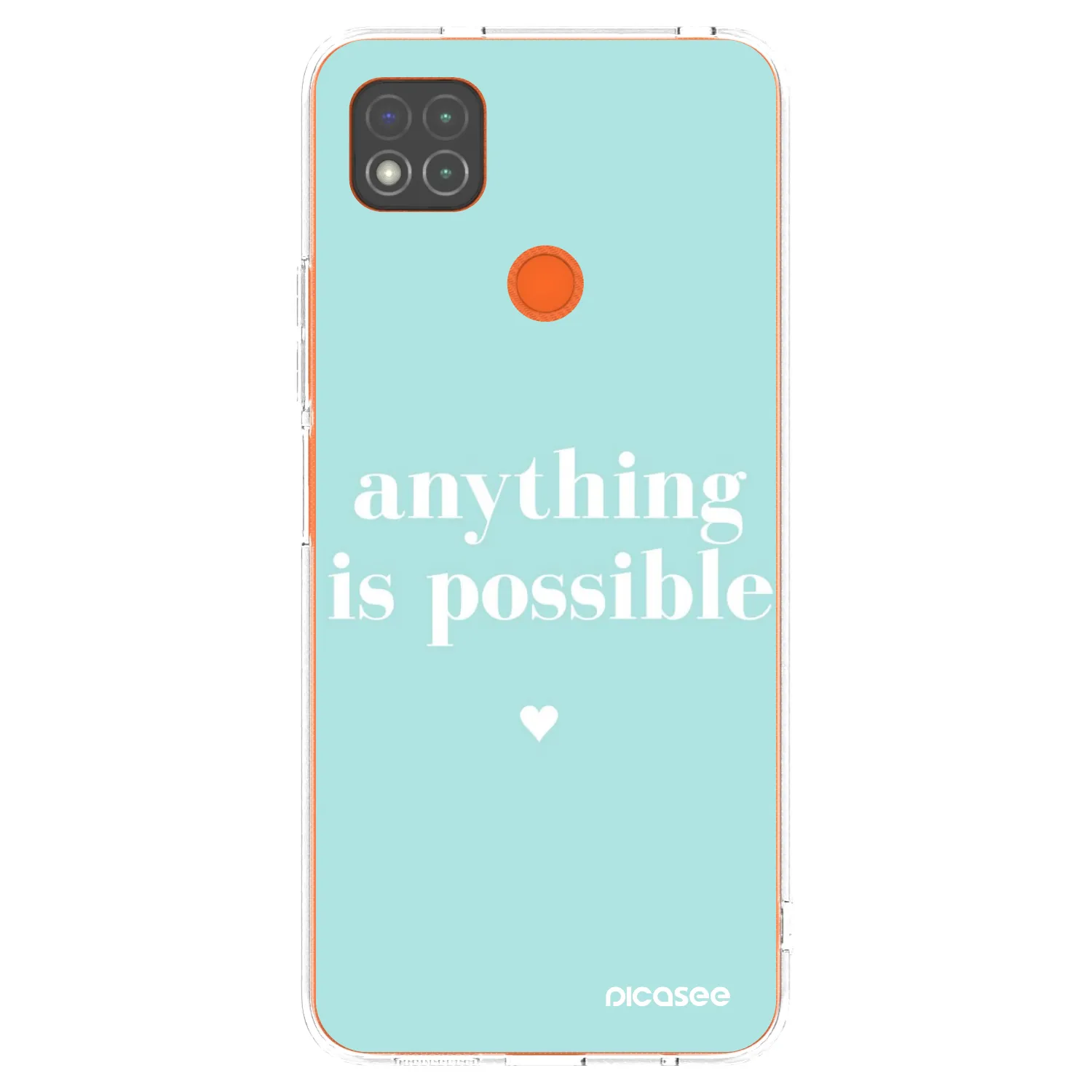Picasee silikonowe przeźroczyste etui na Xiaomi Redmi 9C - Anything is possible