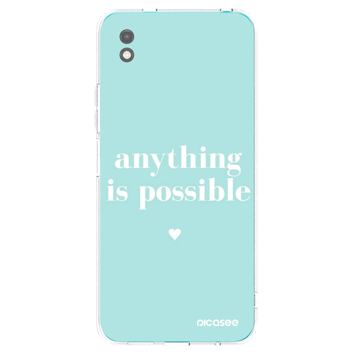 Picasee silikonowe czarne etui na Xiaomi Redmi 9A - Anything is possible