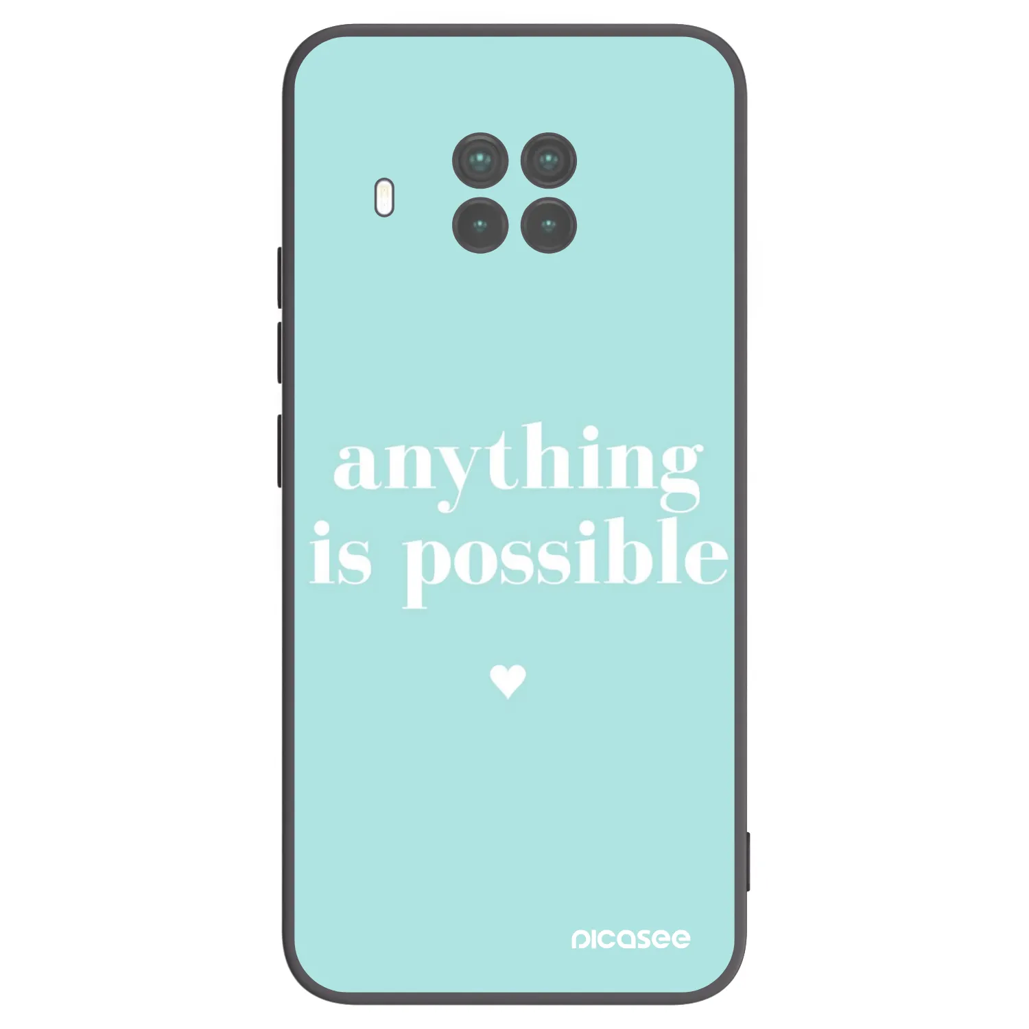 Picasee silikonowe czarne etui na Xiaomi Mi 10T Lite - Anything is possible