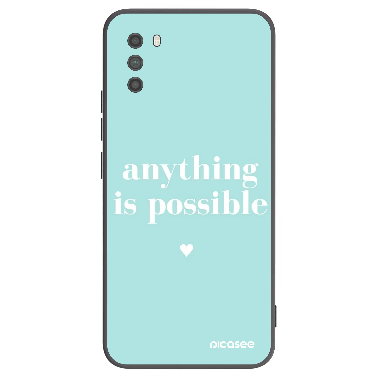 Picasee silikonowe czarne etui na Xiaomi Poco M3 - Anything is possible