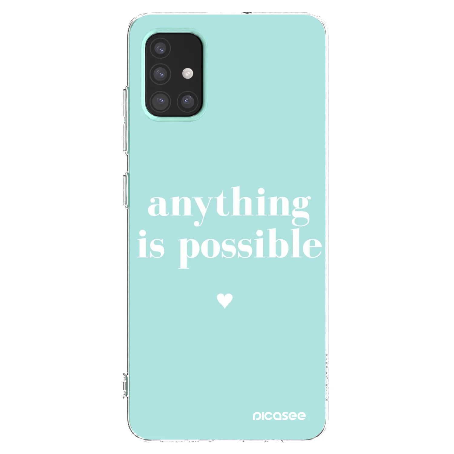 Picasee silikonowe przeźroczyste etui na Samsung Galaxy M31s - Anything is possible