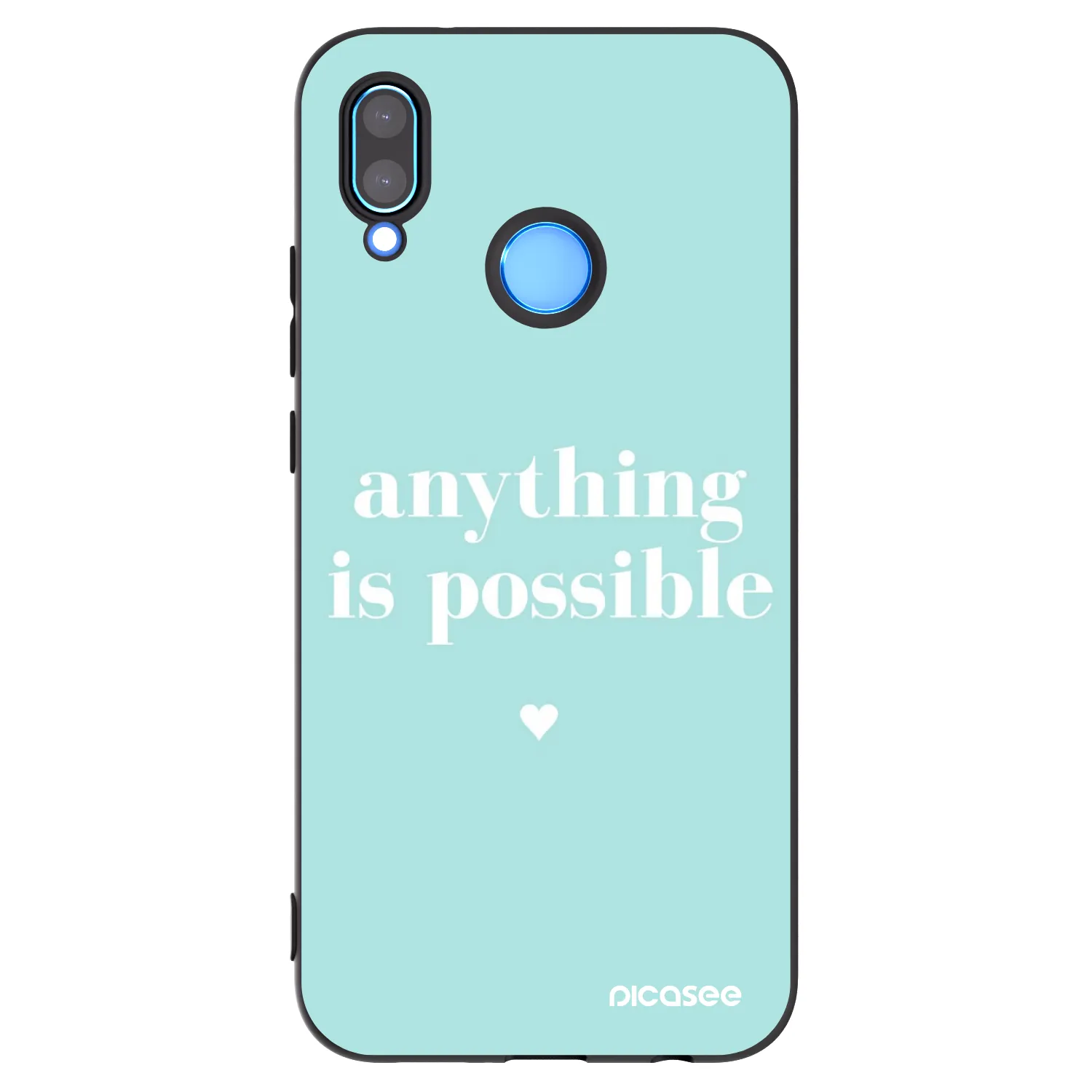 Picasee silikonowe czarne etui na Huawei Mate 40 Pro - Anything is possible