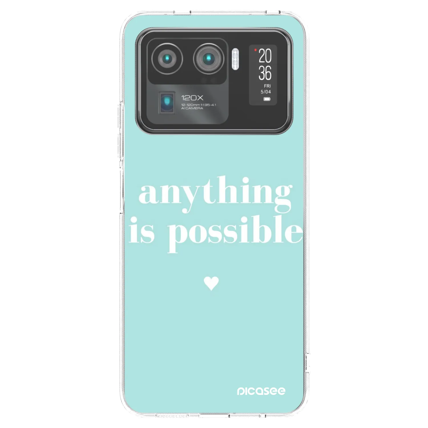 Picasee silikonowe przeźroczyste etui na Xiaomi Mi 11 Ultra - Anything is possible