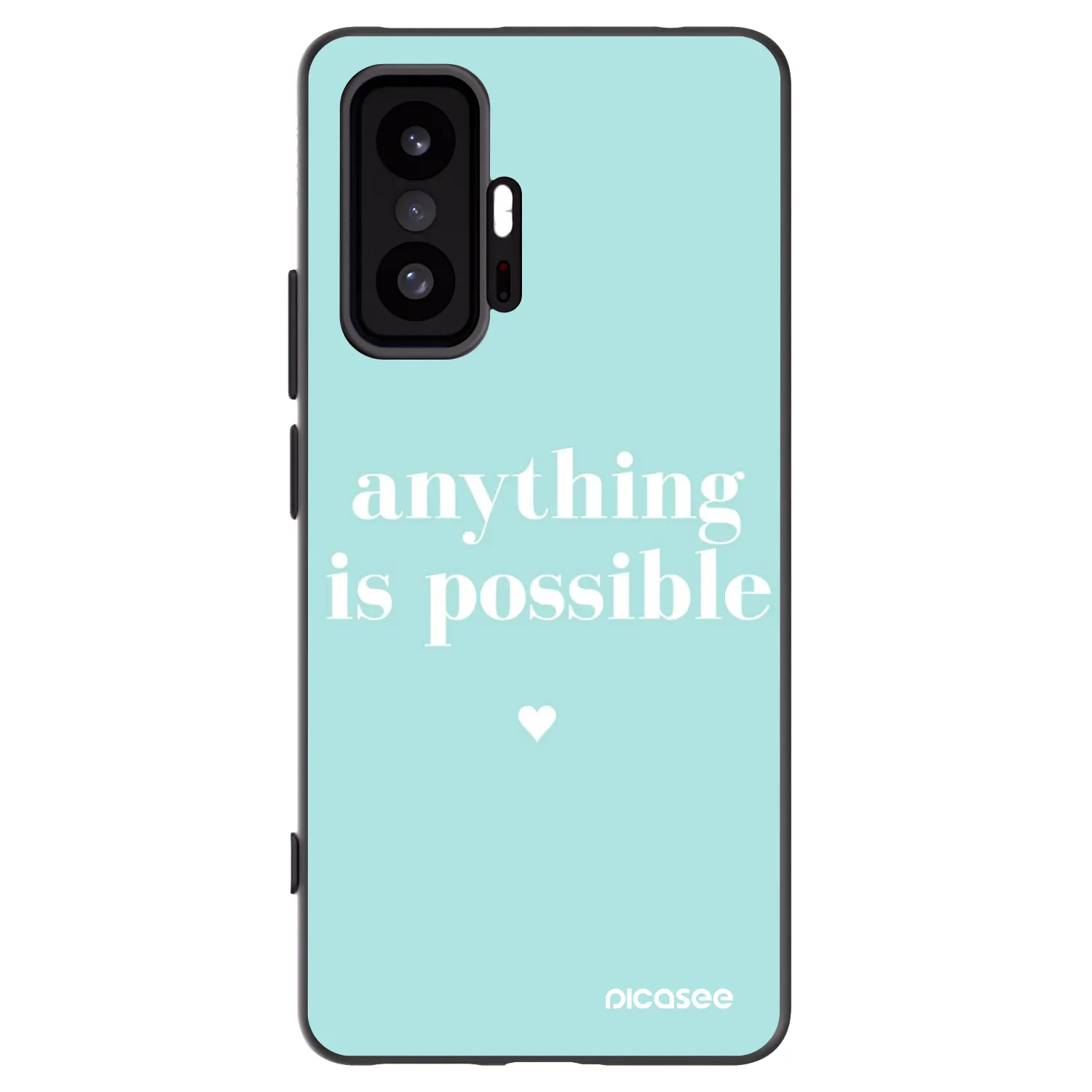 Picasee silikonowe czarne etui na Xiaomi 11T Pro - Anything is possible