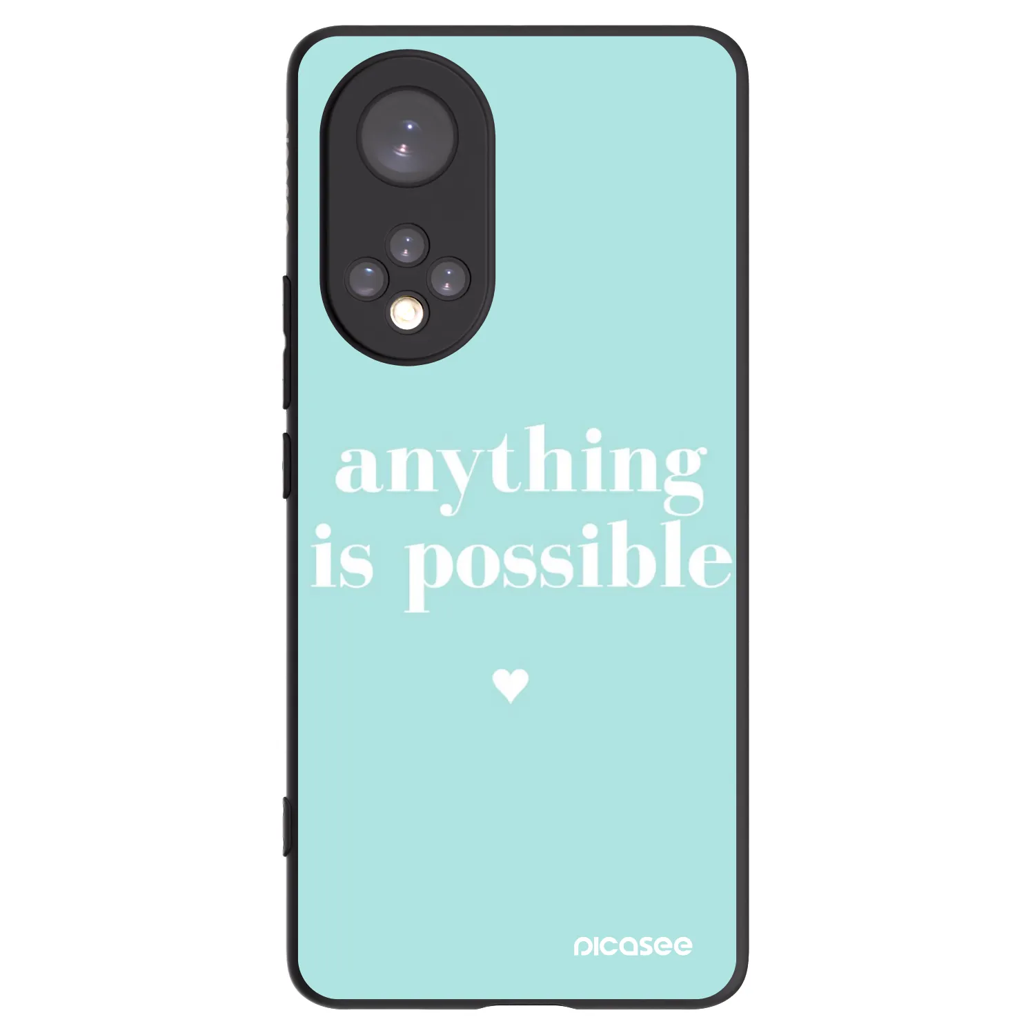 Picasee silikonowe czarne etui na Huawei Nova 9 - Anything is possible