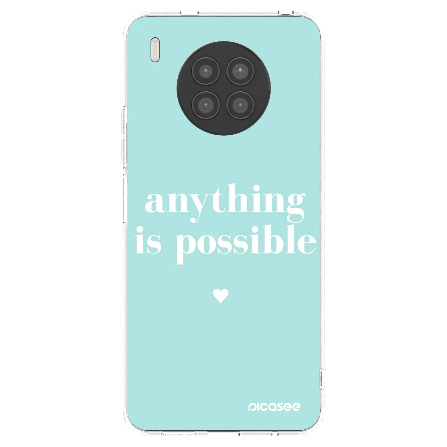 Picasee silikonowe przeźroczyste etui na Huawei Nova 8i - Anything is possible