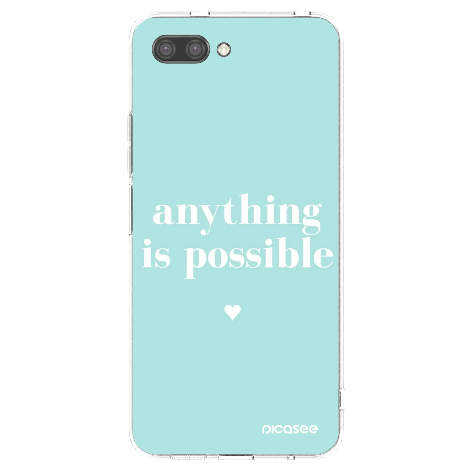 Picasee silikonowe przeźroczyste etui na Honor 10 - Anything is possible