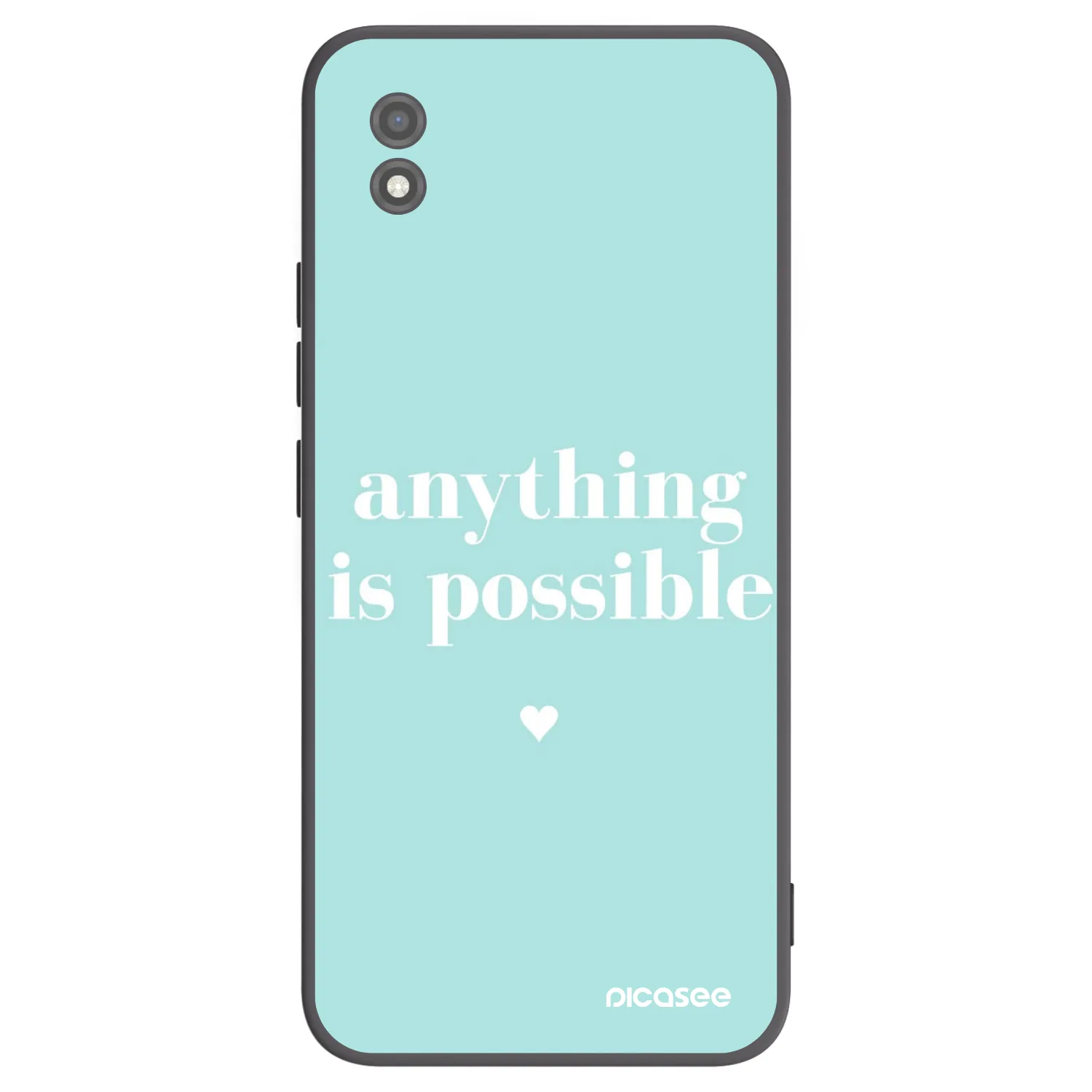 Picasee silikonowe czarne etui na Realme C11 (2021) - Anything is possible