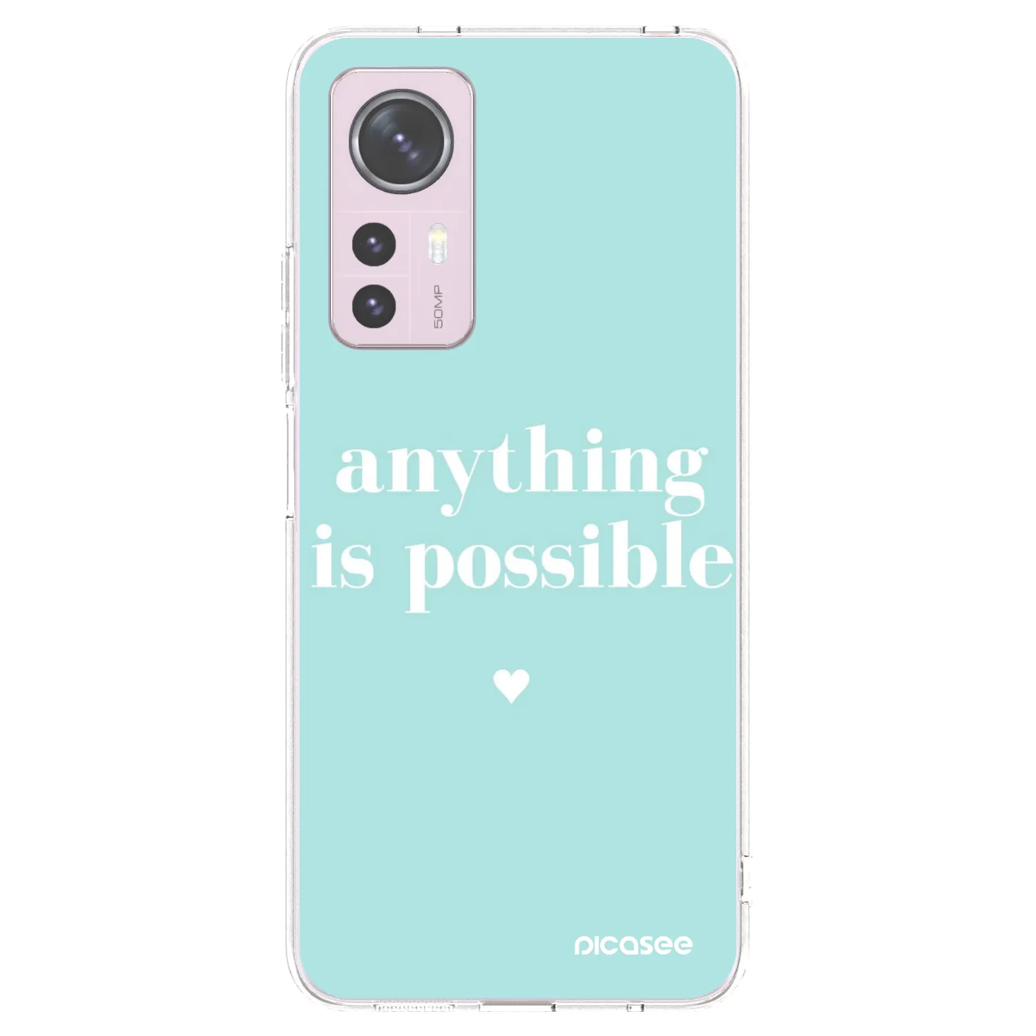Picasee silikonowe przeźroczyste etui na Xiaomi 12 - Anything is possible