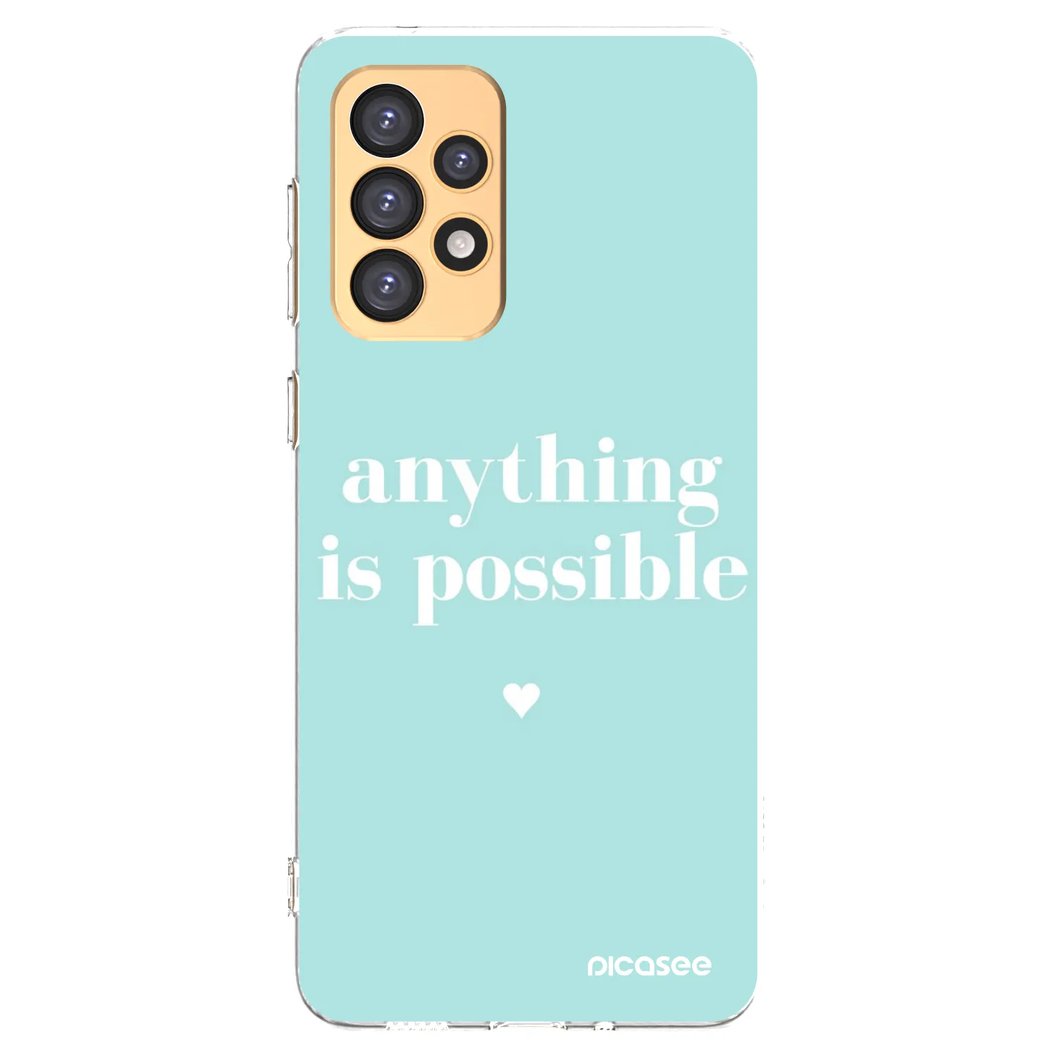 Picasee silikonowe przeźroczyste etui na Samsung Galaxy A33 5G A336 - Anything is possible