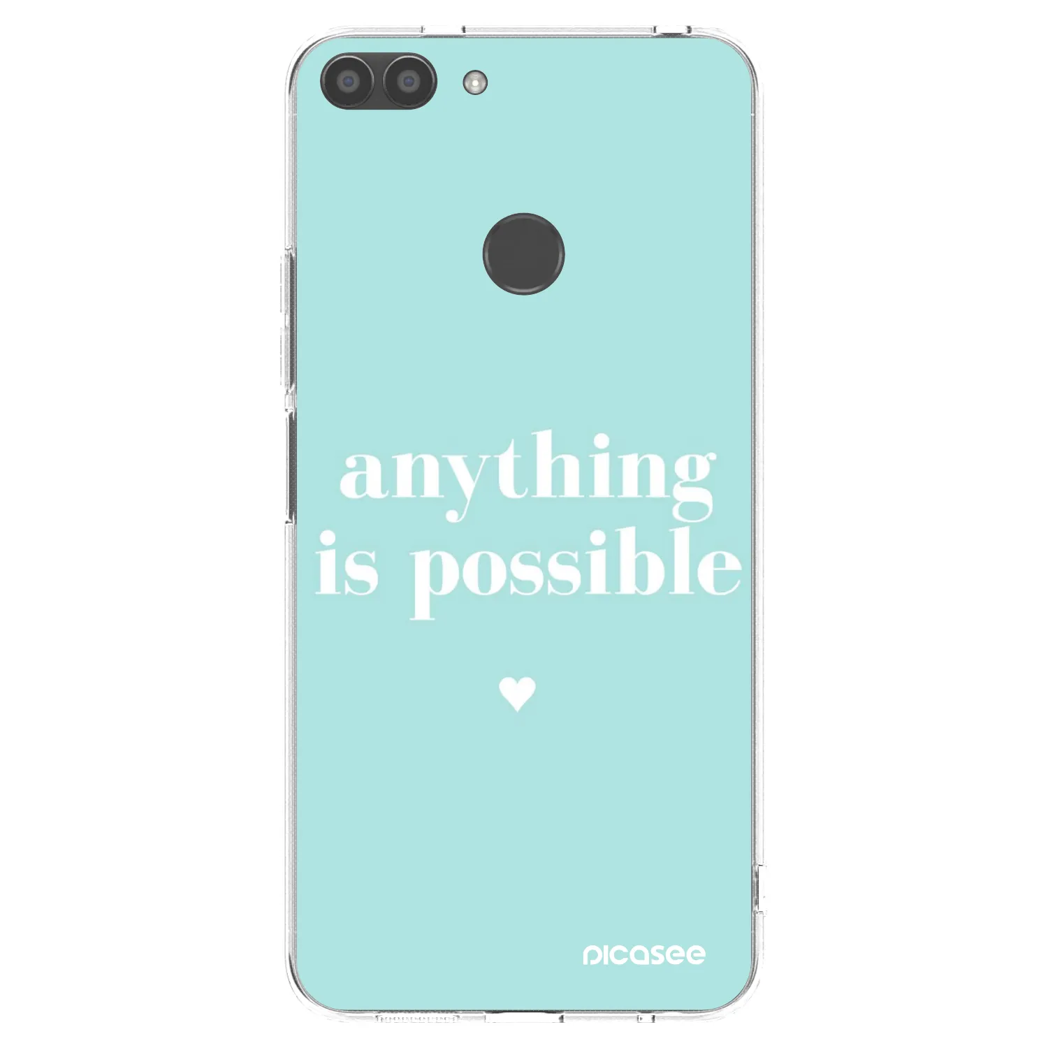 Picasee silikonowe przeźroczyste etui na Huawei P Smart - Anything is possible