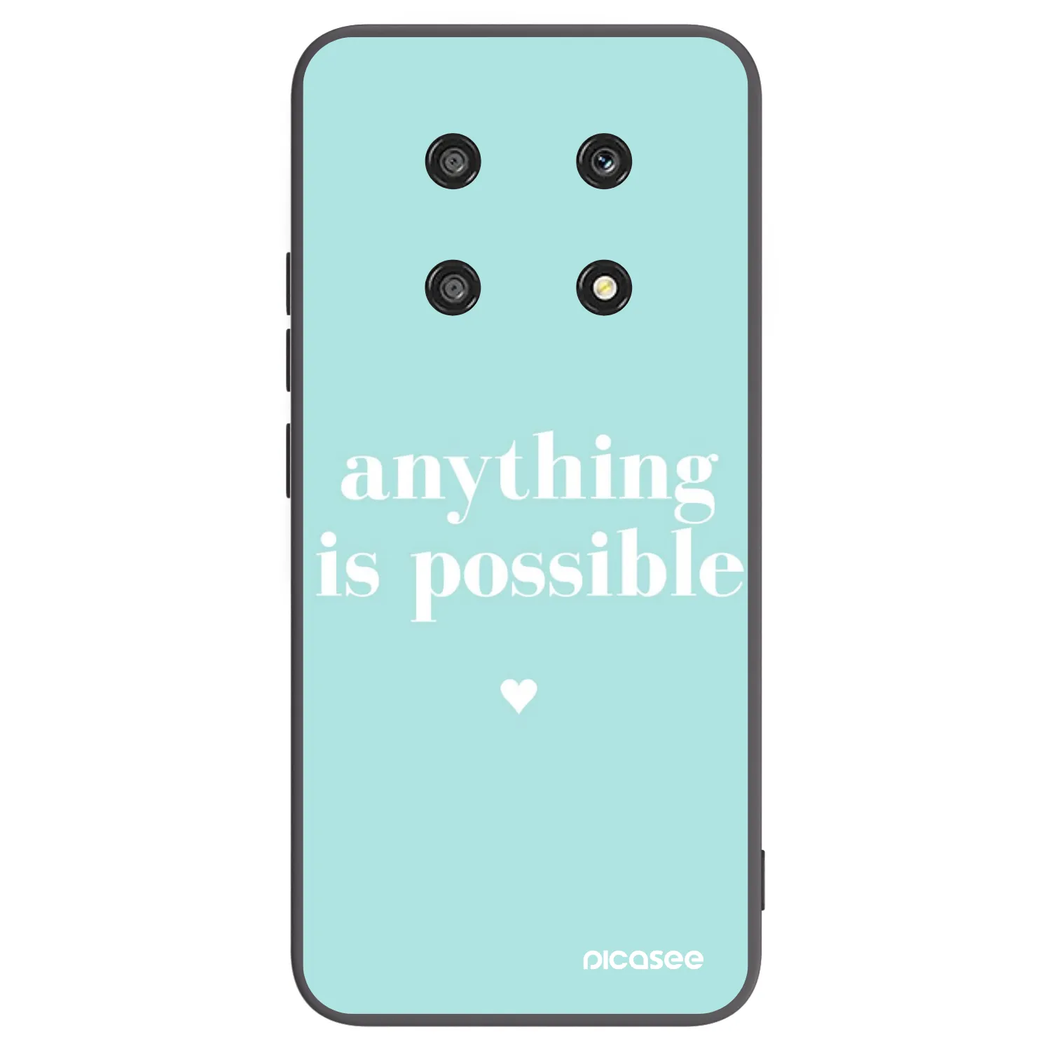 Picasee silikonowe czarne etui na Honor Magic4 Lite 5G - Anything is possible