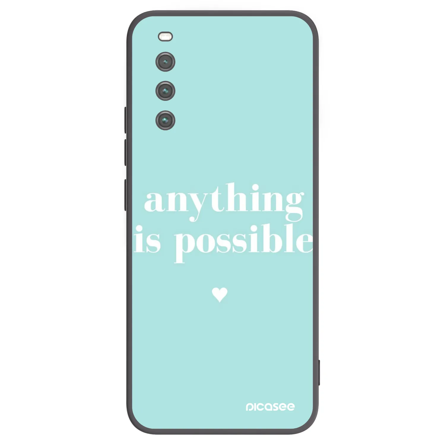 Picasee silikonowe czarne etui na Sony Xperia 10 IV 5G - Anything is possible