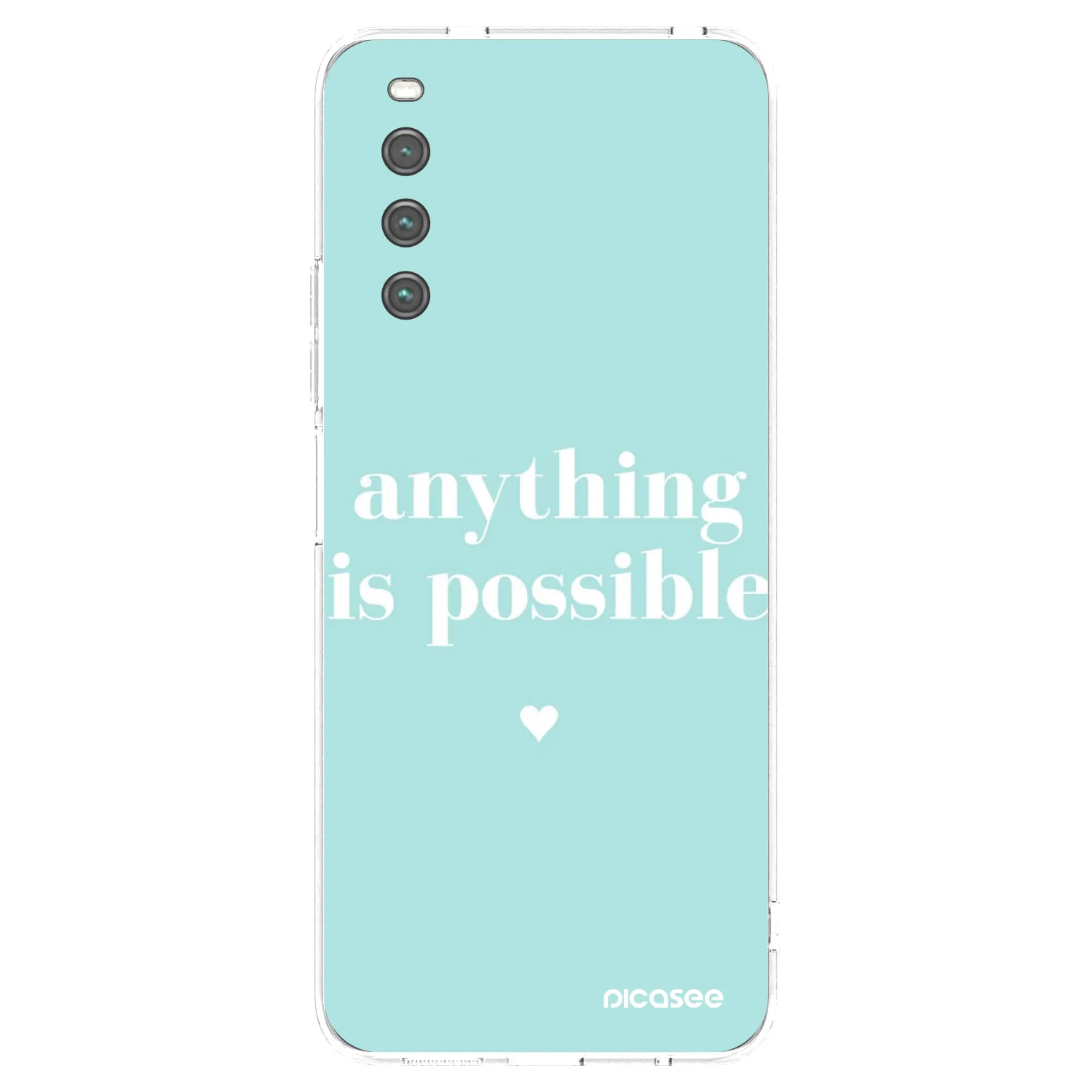 Picasee silikonowe przeźroczyste etui na Sony Xperia 10 IV 5G - Anything is possible