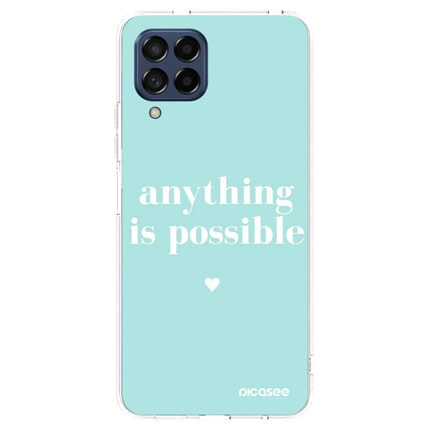 Picasee silikonowe przeźroczyste etui na Samsung Galaxy M53 5G - Anything is possible