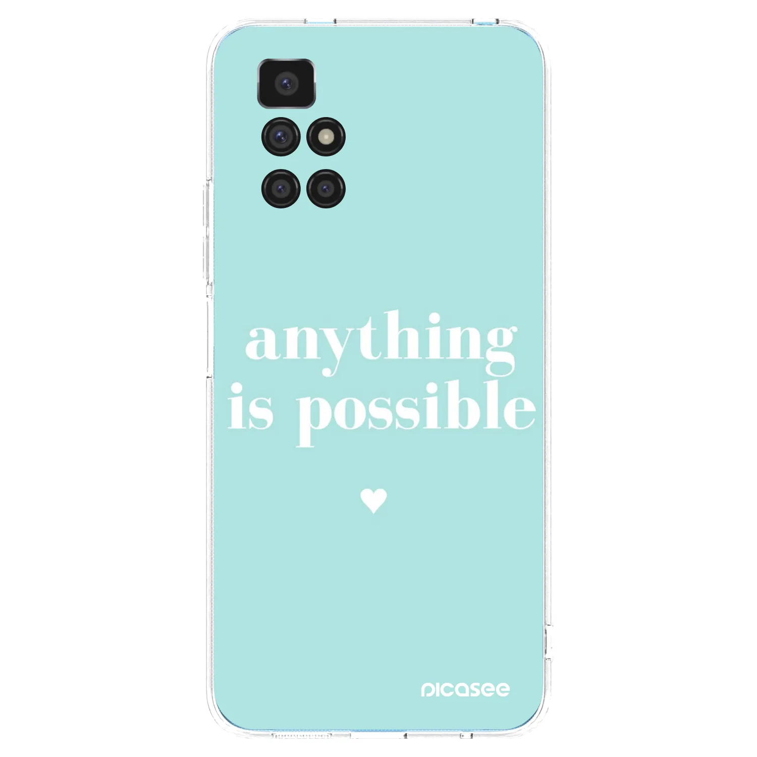Picasee silikonowe przeźroczyste etui na Xiaomi Redmi 10 (2022) - Anything is possible