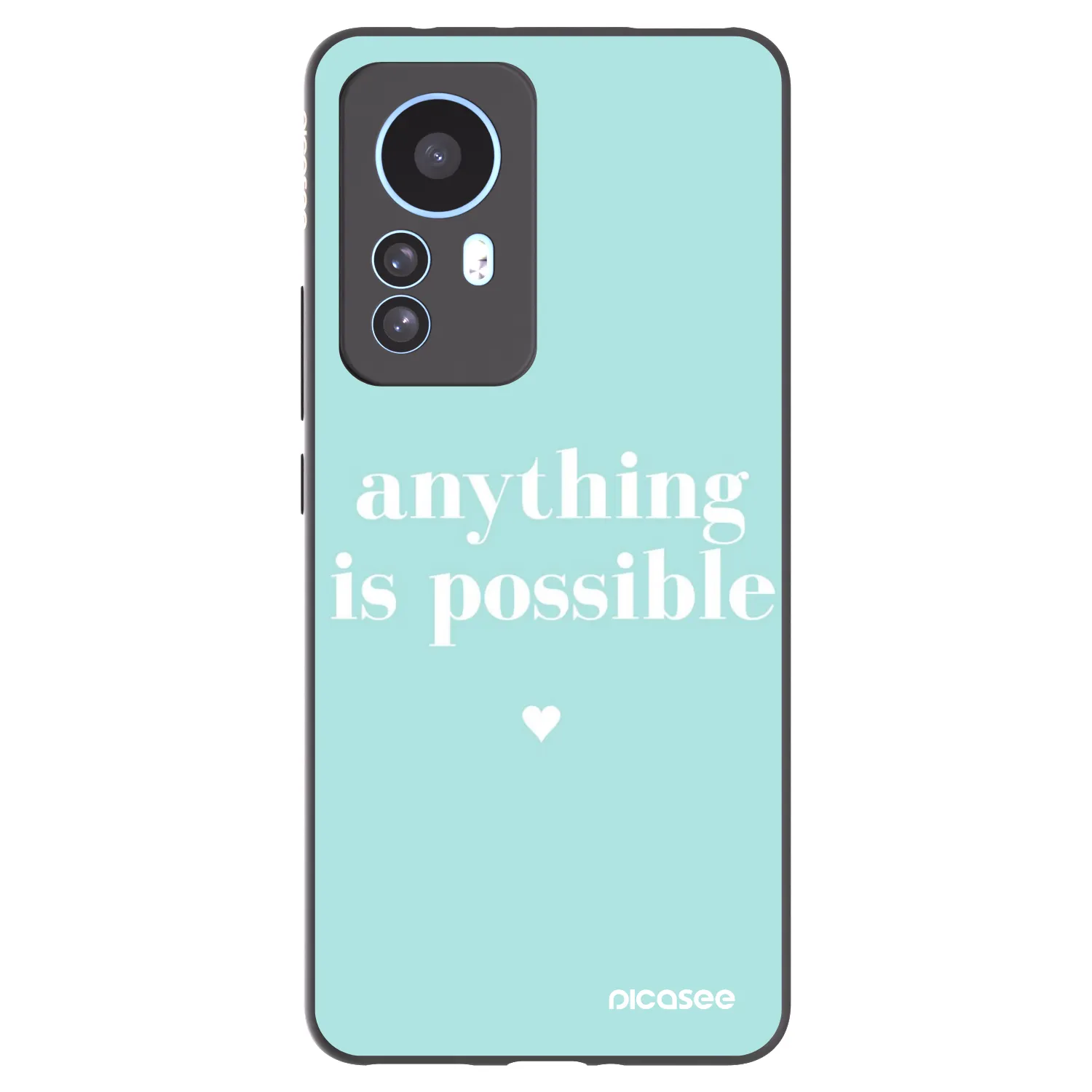 Picasee silikonowe czarne etui na Xiaomi 12T Pro - Anything is possible