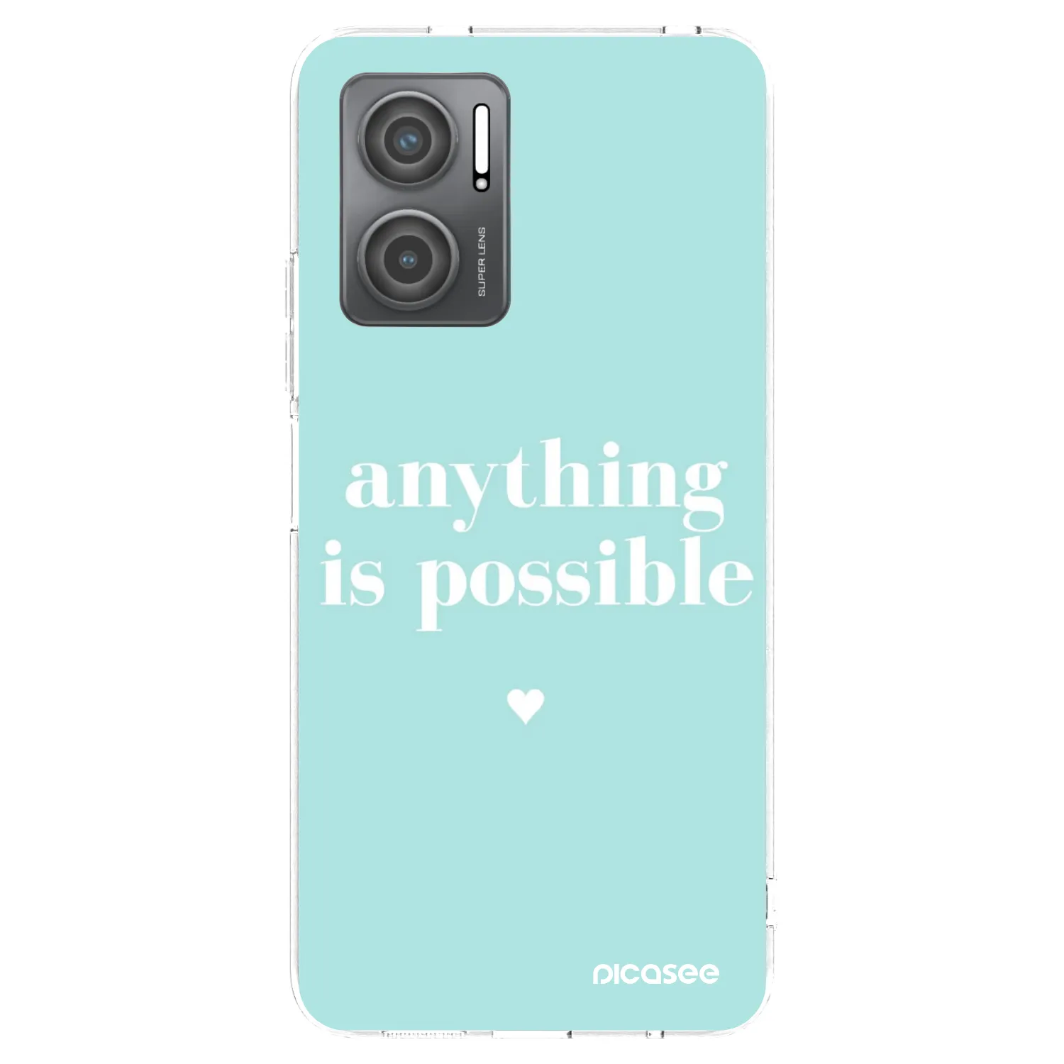 Picasee silikonowe przeźroczyste etui na Xiaomi Redmi 10 5G - Anything is possible
