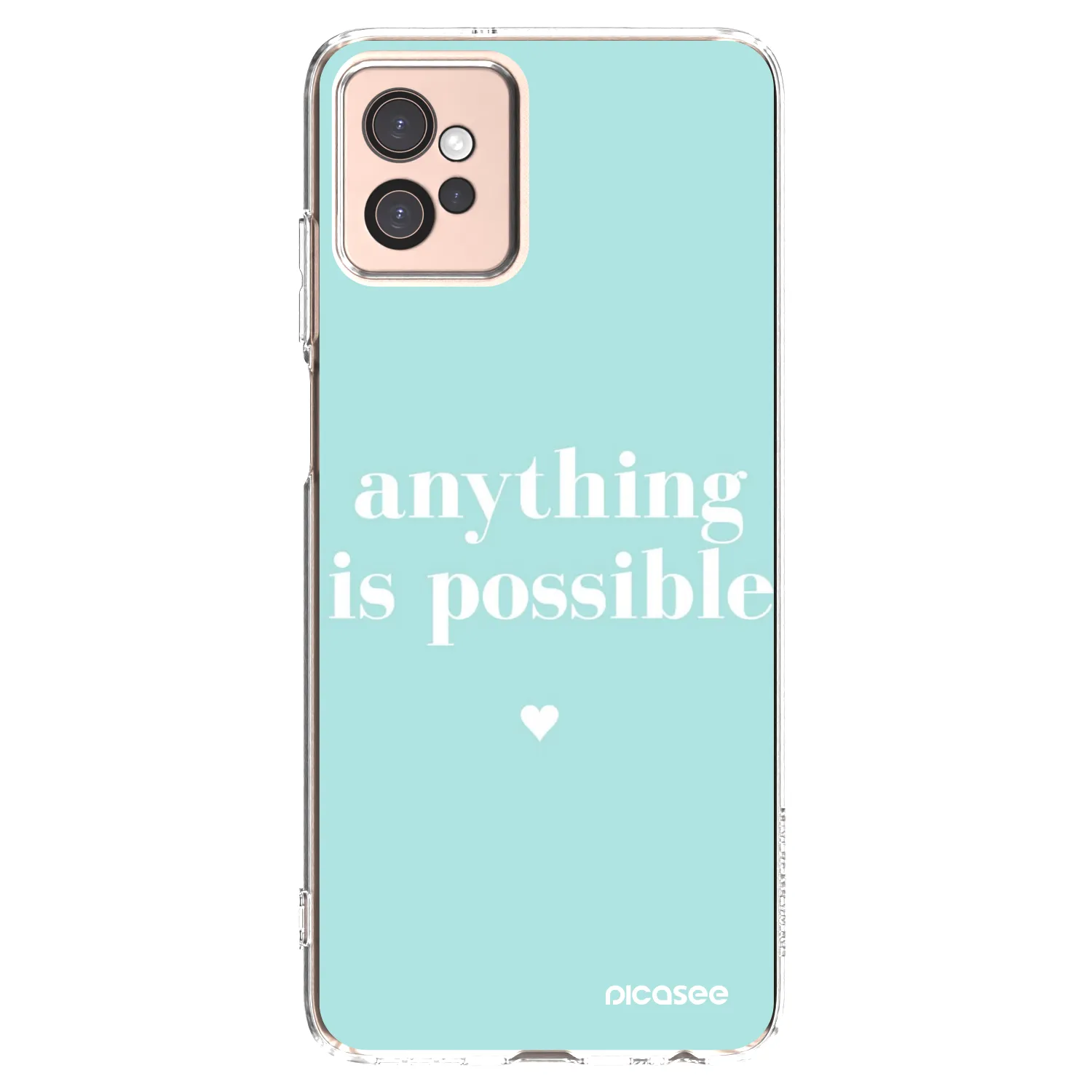 Picasee silikonowe przeźroczyste etui na Motorola Moto G32 - Anything is possible