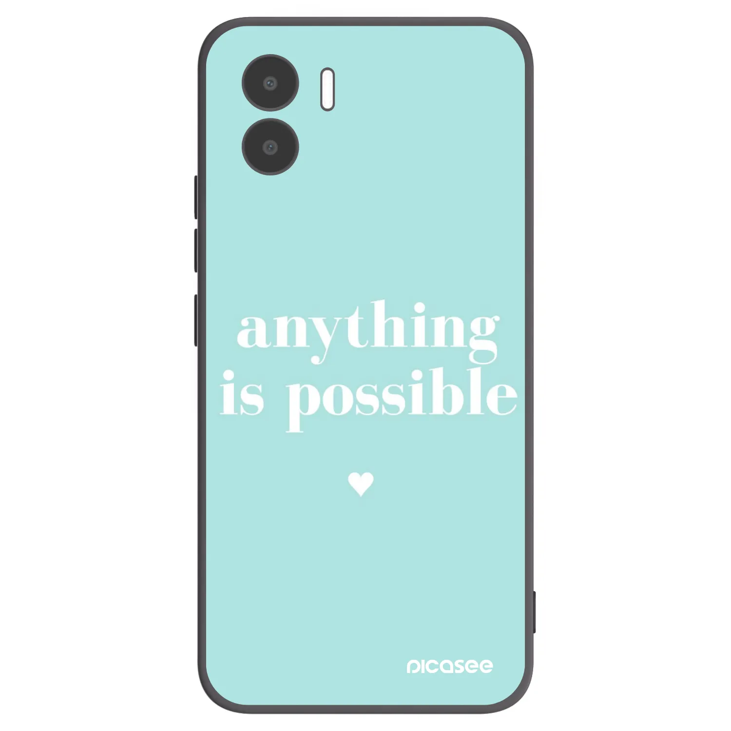 Picasee silikonowe czarne etui na Xiaomi Redmi A1 - Anything is possible