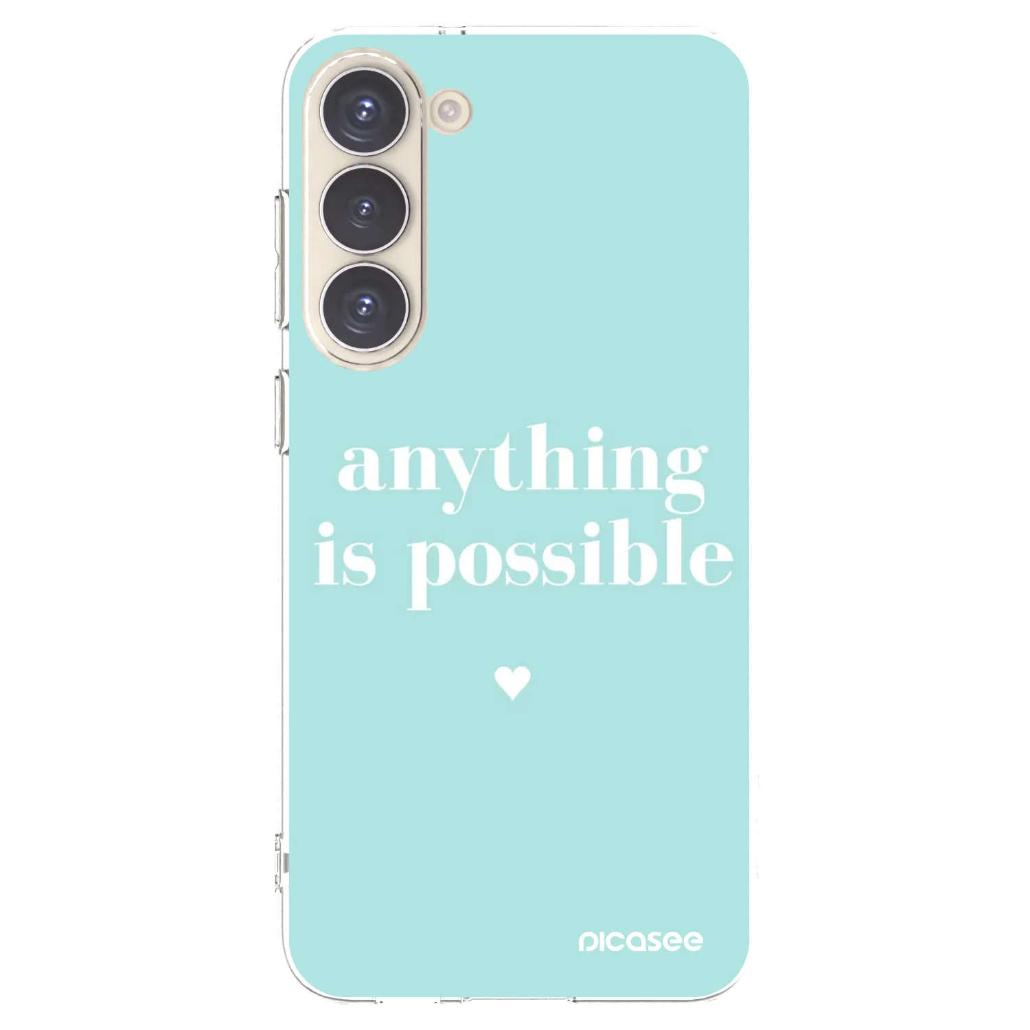 Picasee silikonowe przeźroczyste etui na Samsung Galaxy S23+ 5G - Anything is possible