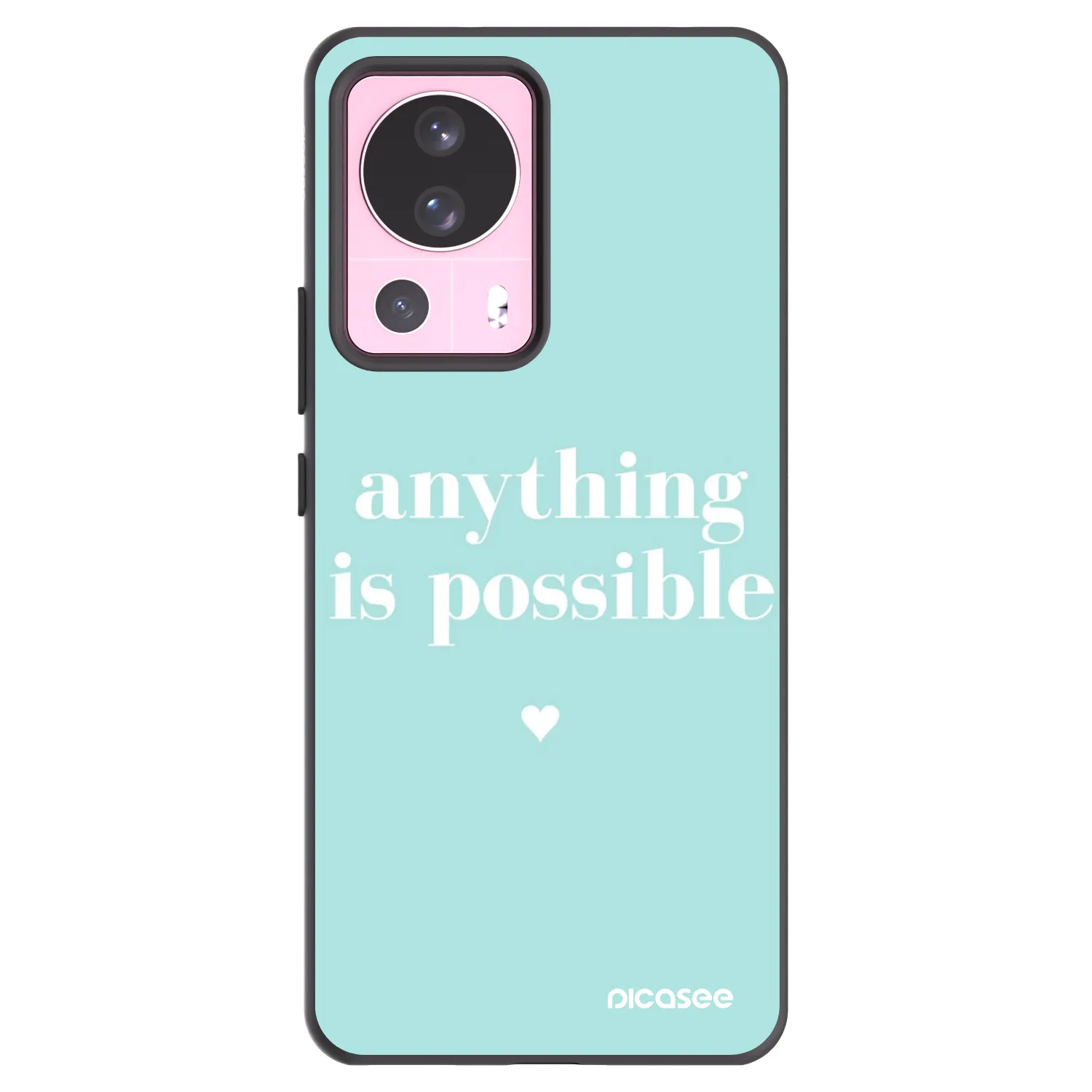 Picasee silikonowe czarne etui na Xiaomi 13 Lite - Anything is possible
