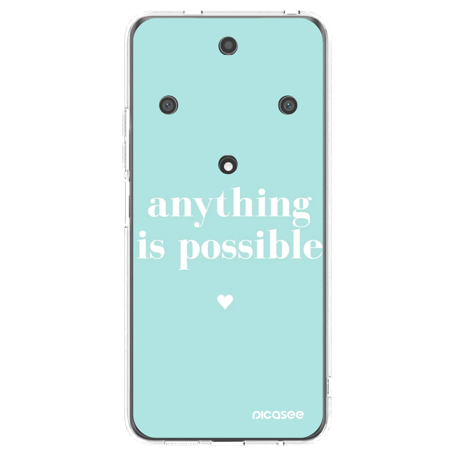 Picasee silikonowe przeźroczyste etui na Honor Magic5 Lite 5G - Anything is possible