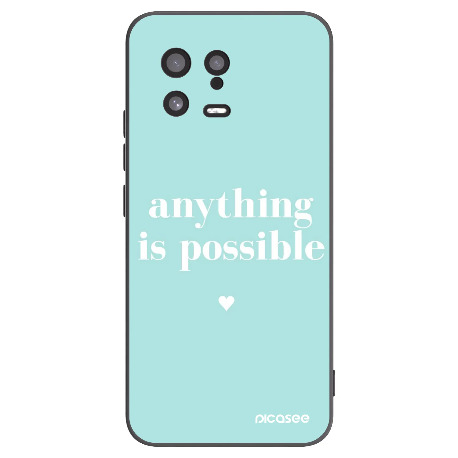Picasee silikonowe czarne etui na Xiaomi 13 - Anything is possible
