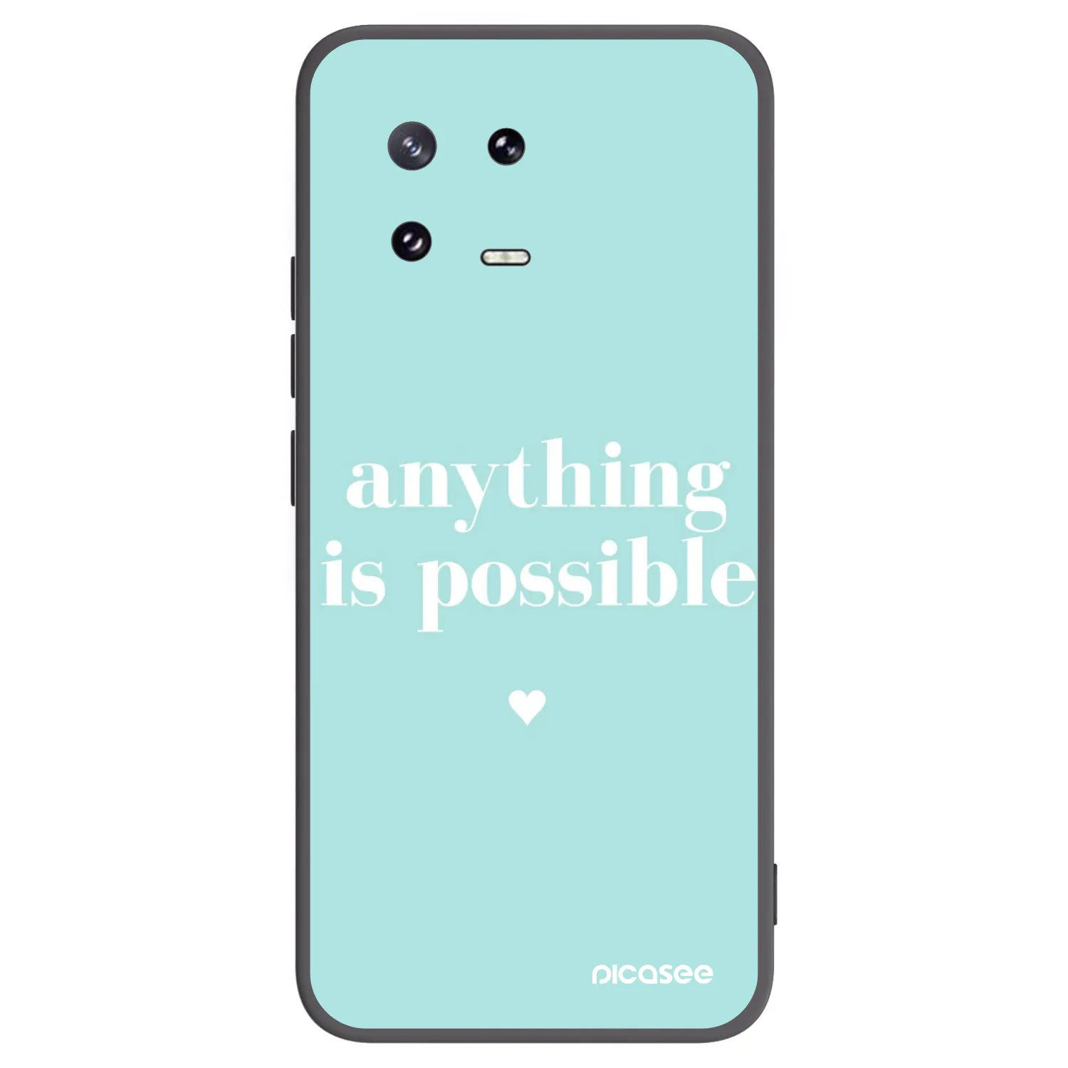 Picasee silikonowe czarne etui na Xiaomi 13 Pro - Anything is possible