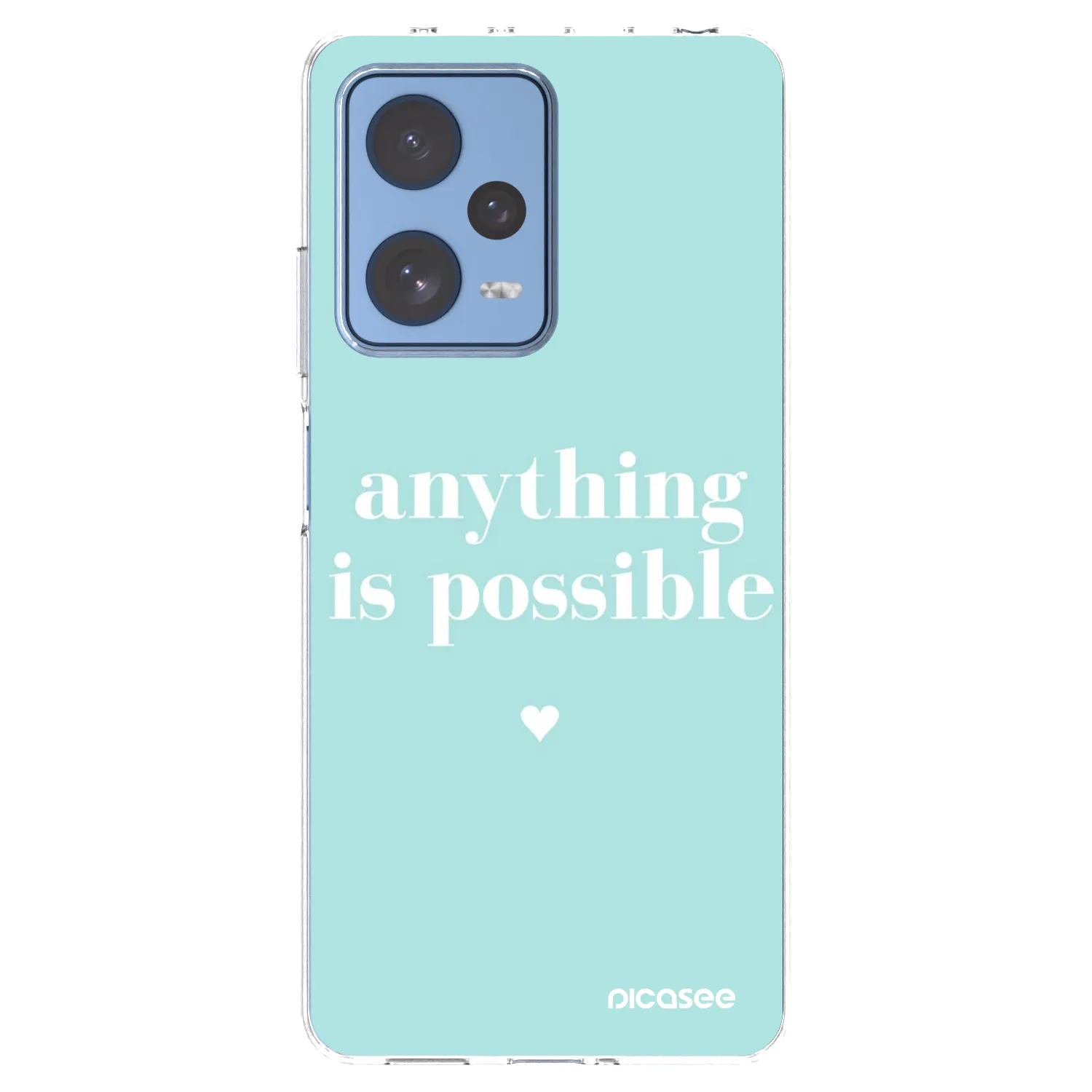 Picasee silikonowe przeźroczyste etui na Xiaomi Redmi Note 12 Pro 5G - Anything is possible