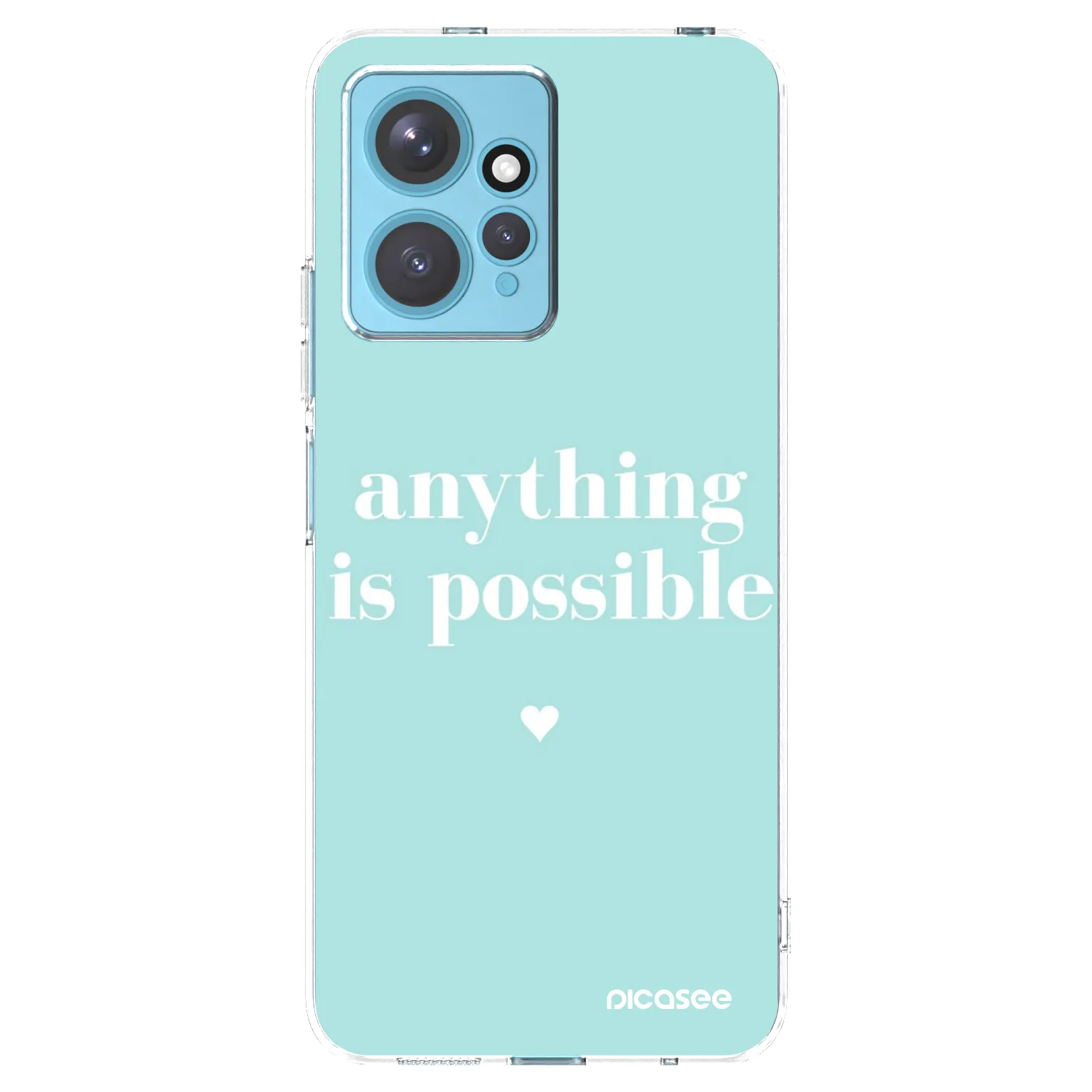 Picasee silikonowe przeźroczyste etui na Xiaomi Redmi Note 12 4G - Anything is possible