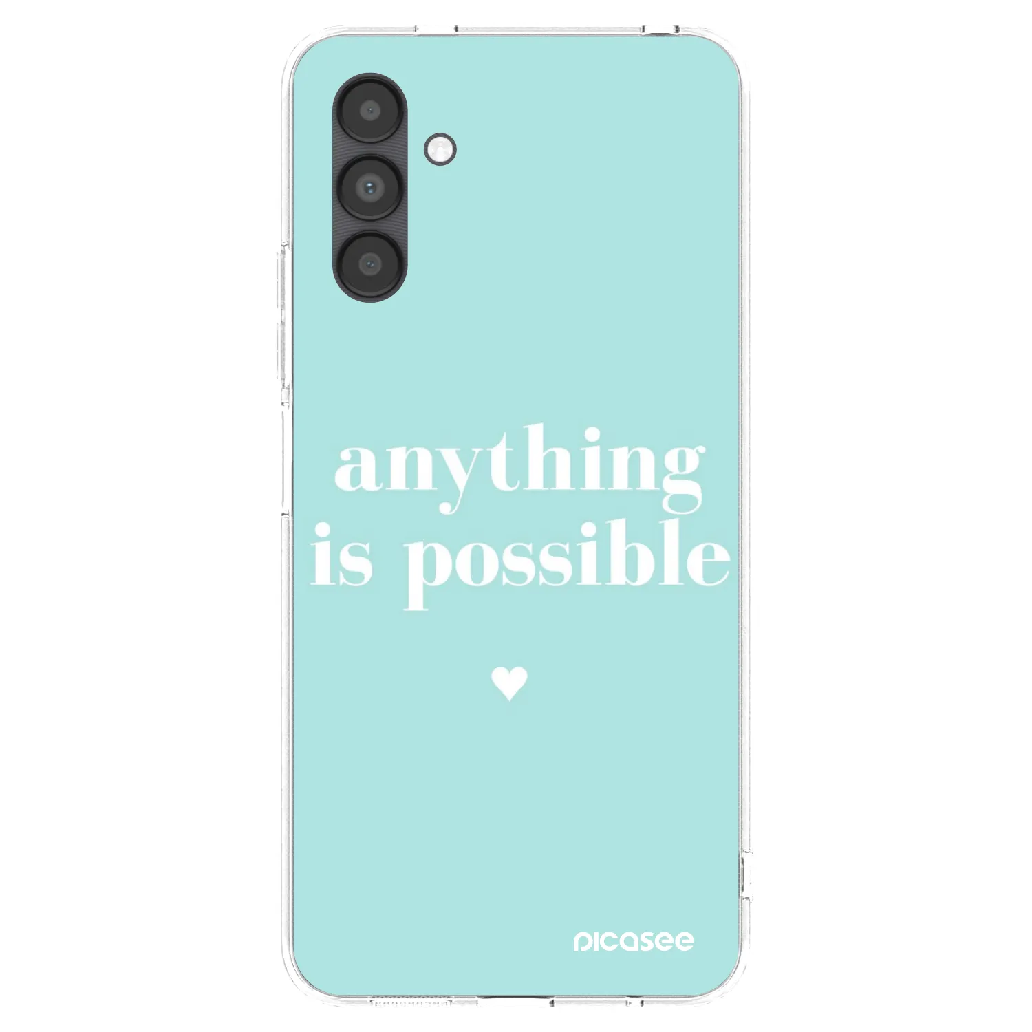 Picasee silikonowe przeźroczyste etui na Samsung Galaxy A04s A047F - Anything is possible