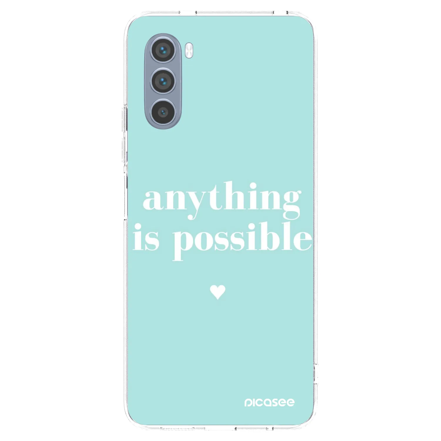 Picasee silikonowe przeźroczyste etui na Motorola Moto G62 - Anything is possible