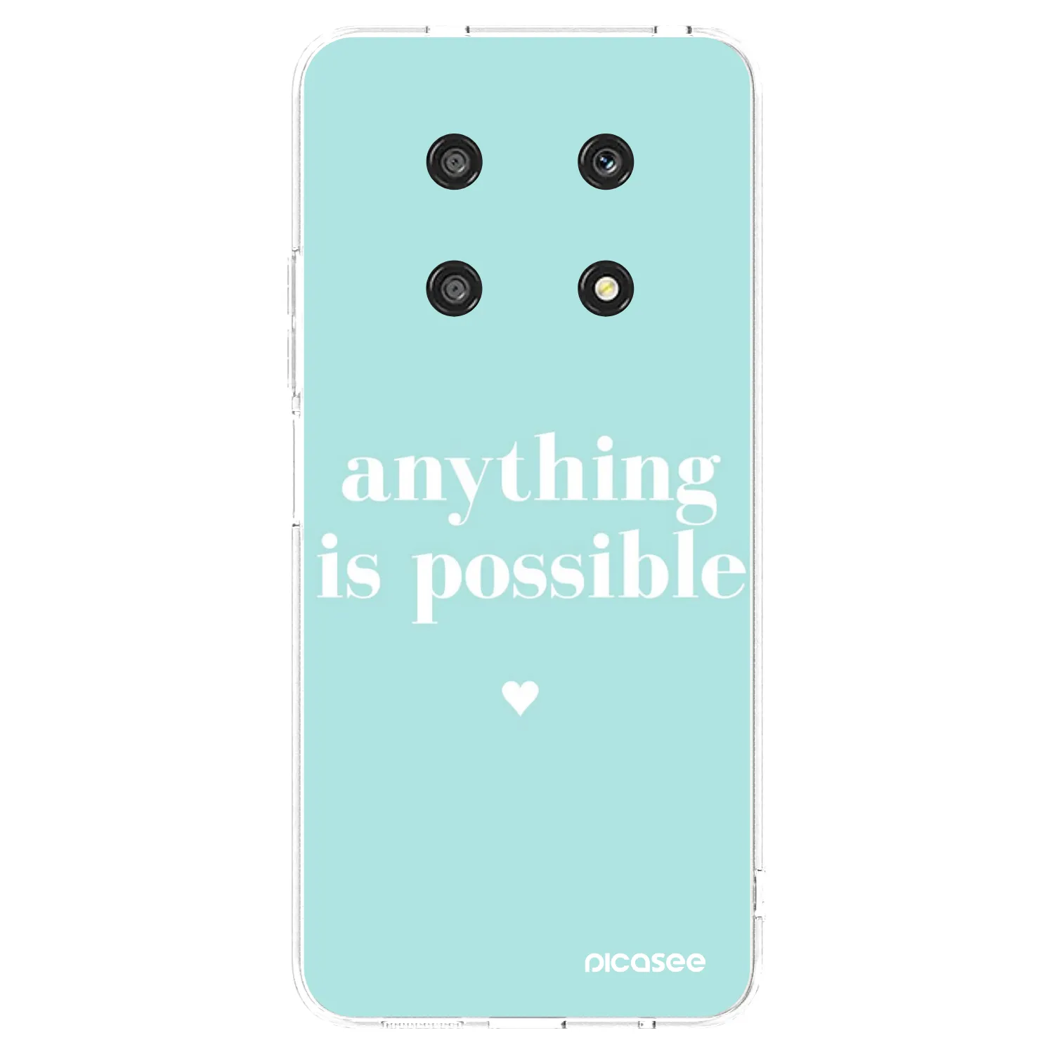 Picasee silikonowe przeźroczyste etui na Honor Magic4 Lite 5G - Anything is possible