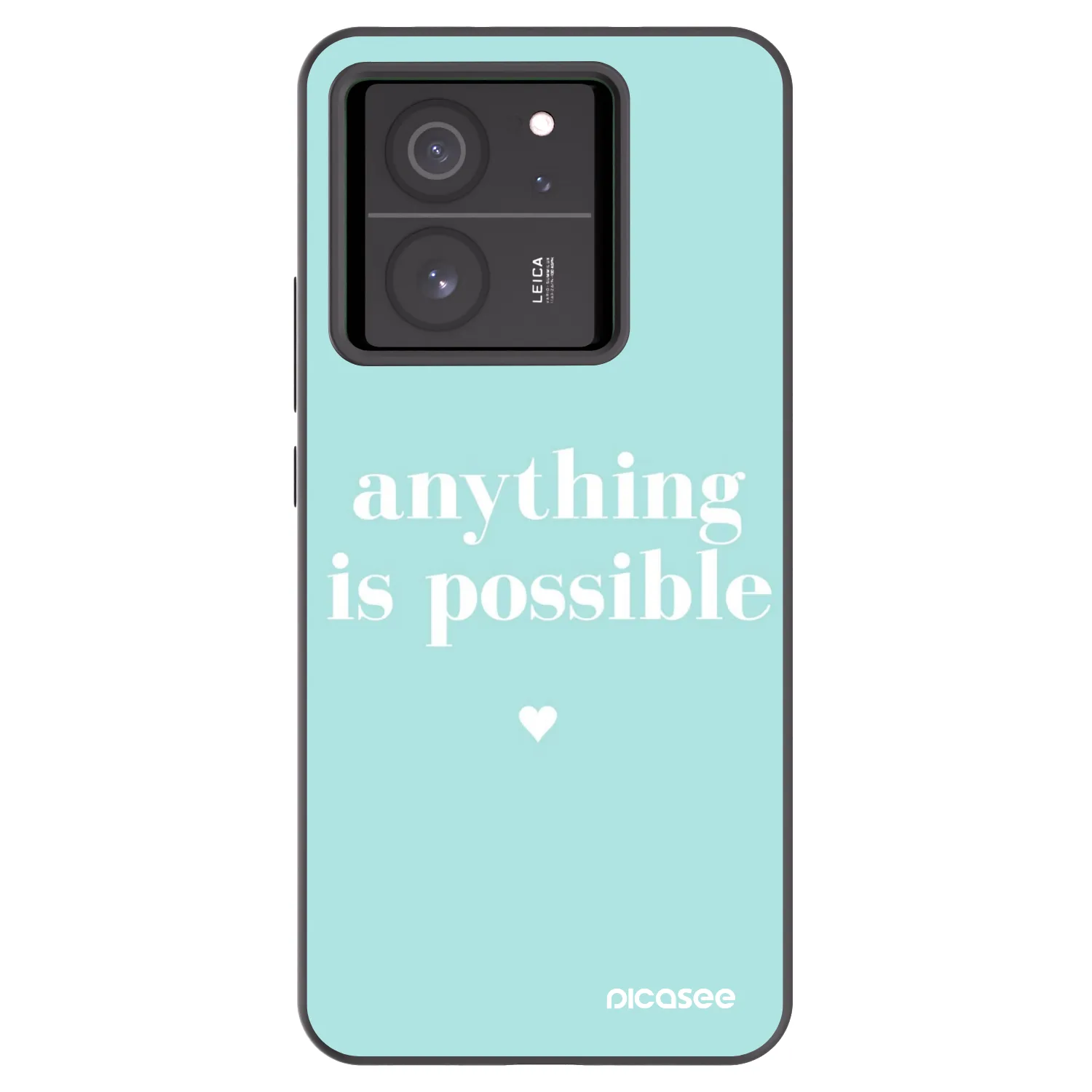 Picasee silikonowe czarne etui na Xiaomi 13T Pro - Anything is possible