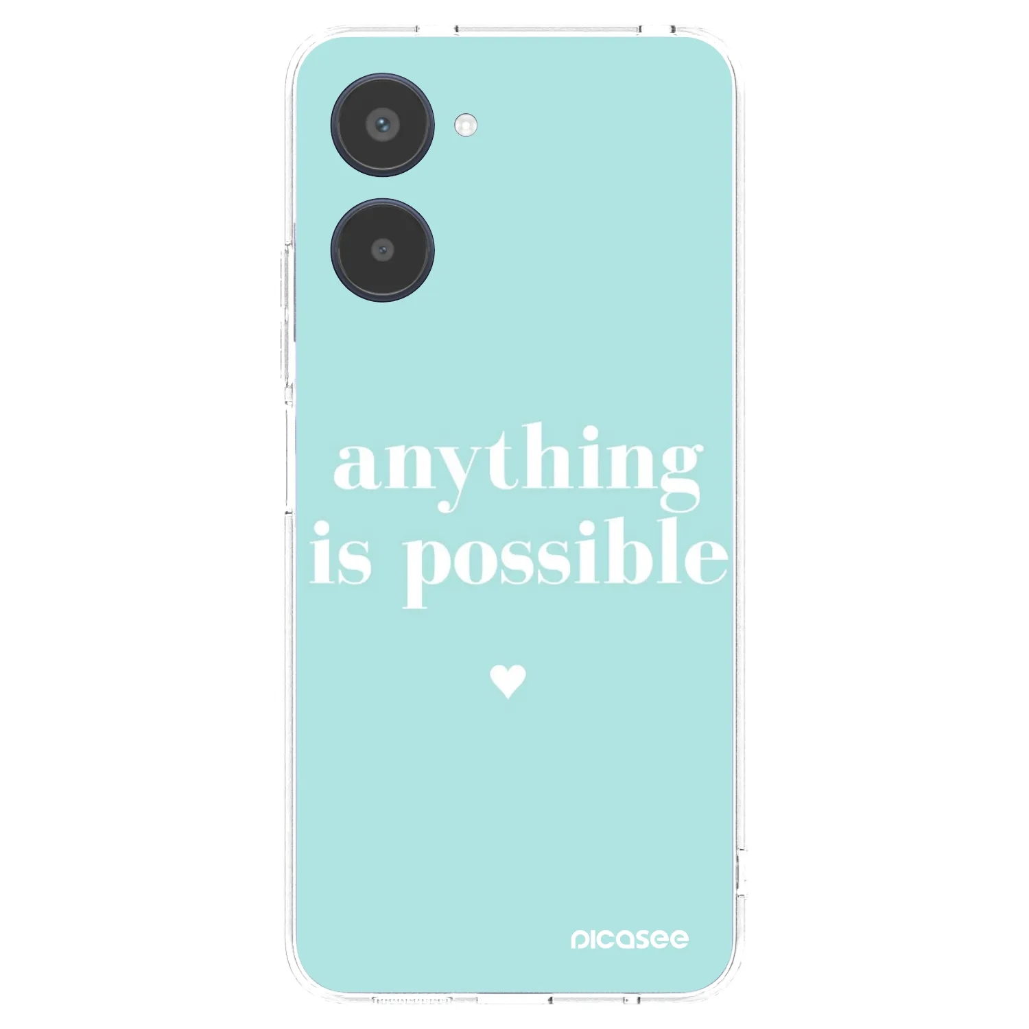 Picasee silikonowe przeźroczyste etui na Realme 10 4G - Anything is possible