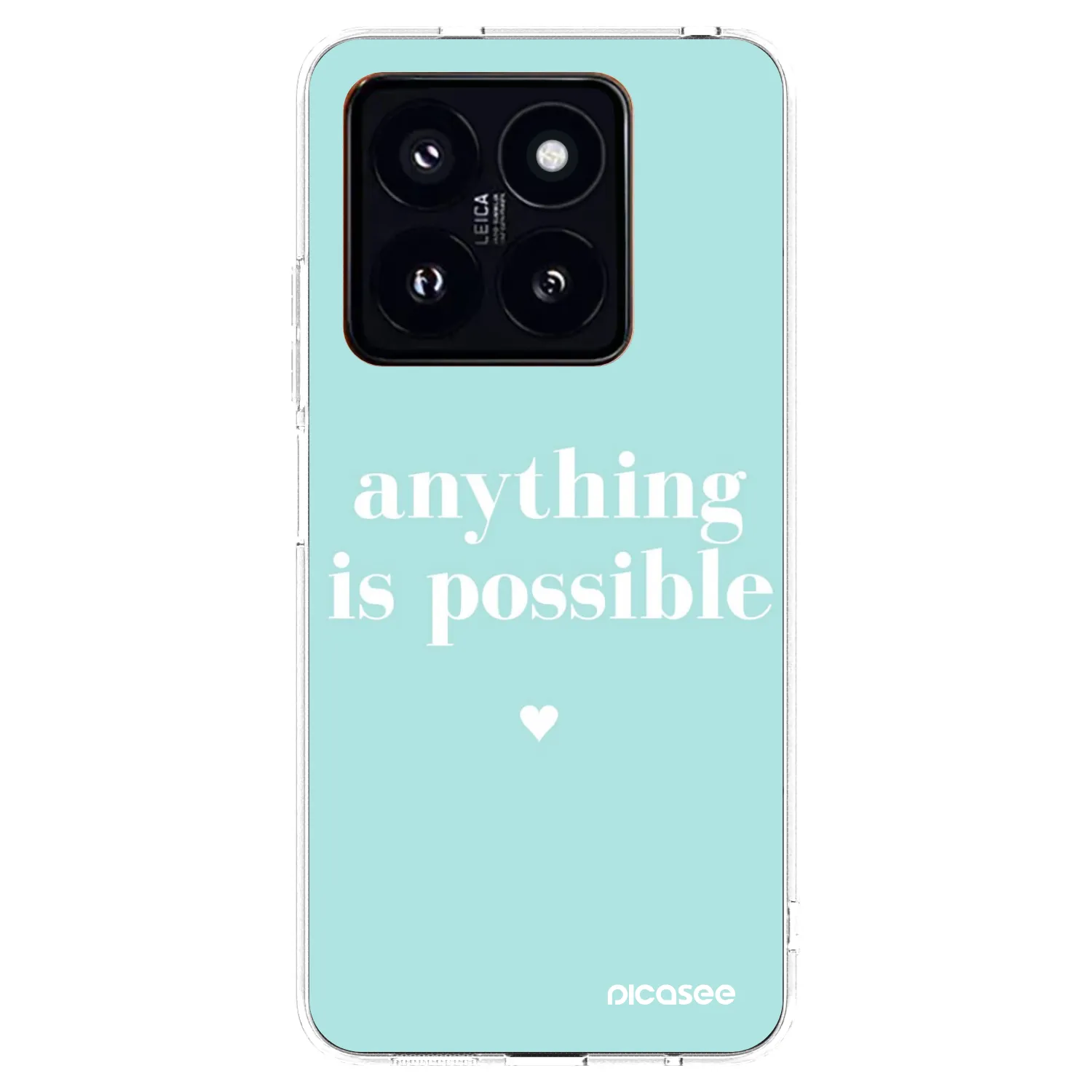 Picasee silikonowe przeźroczyste etui na Xiaomi 14 Pro - Anything is possible