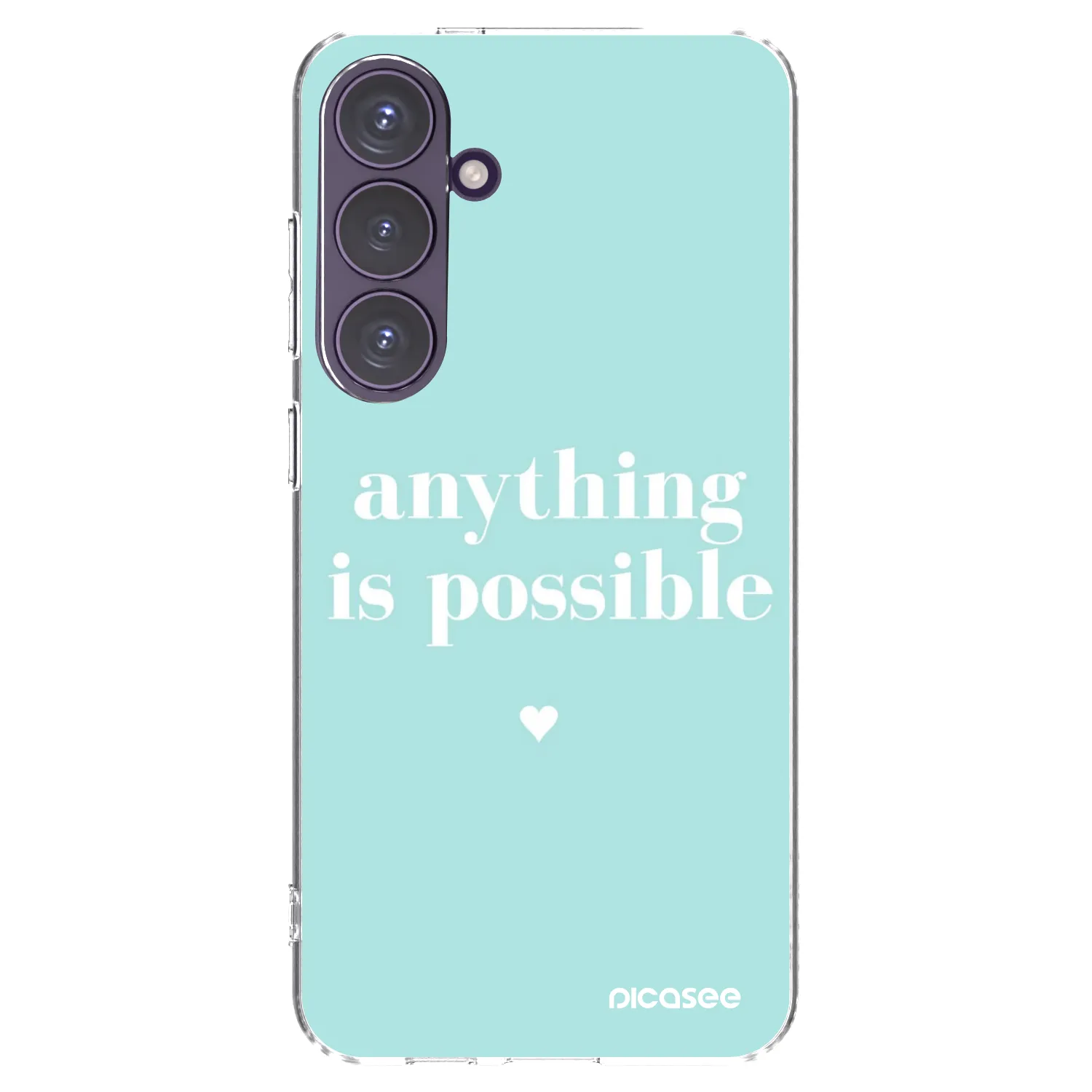 Picasee silikonowe przeźroczyste etui na Samsung Galaxy S24+ S926B 5G - Anything is possible