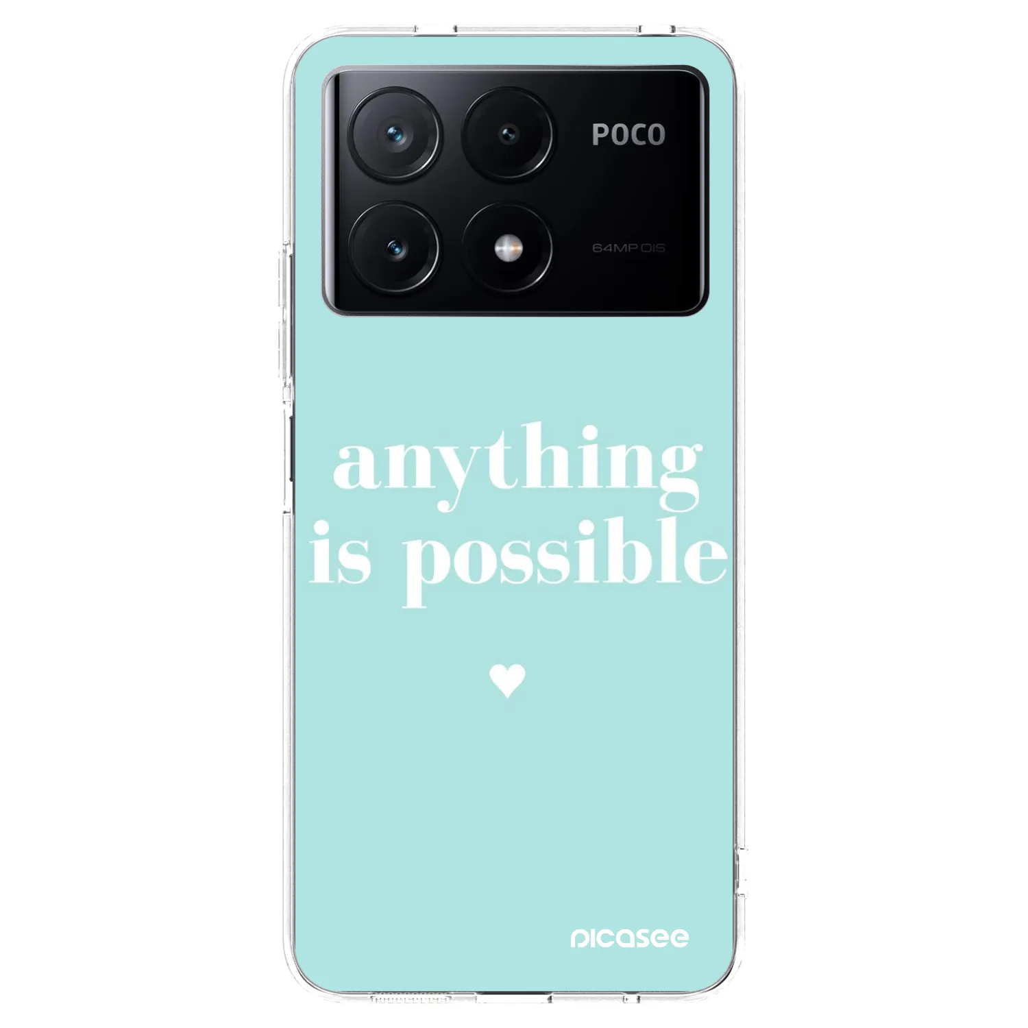 Picasee silikonowe przeźroczyste etui na Xiaomi Poco X6 Pro - Anything is possible