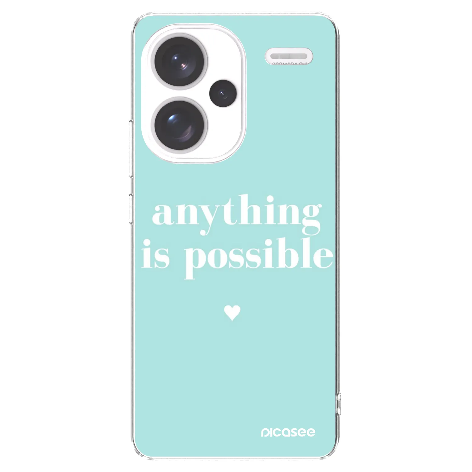 Picasee silikonowe przeźroczyste etui na Xiaomi Redmi Note 13 Pro+ 5G - Anything is possible