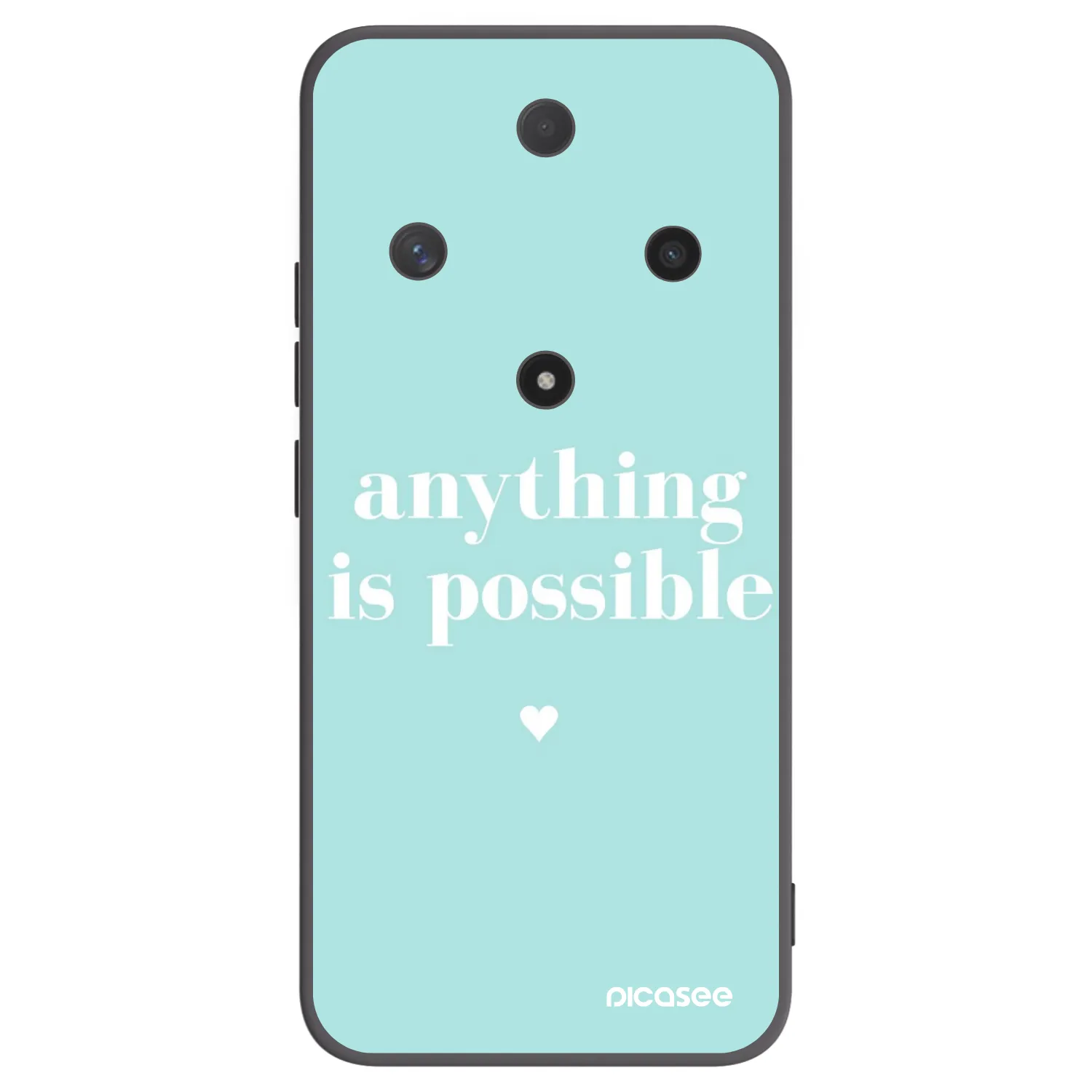 Picasee silikonowe czarne etui na Honor Magic6 Lite 5G - Anything is possible