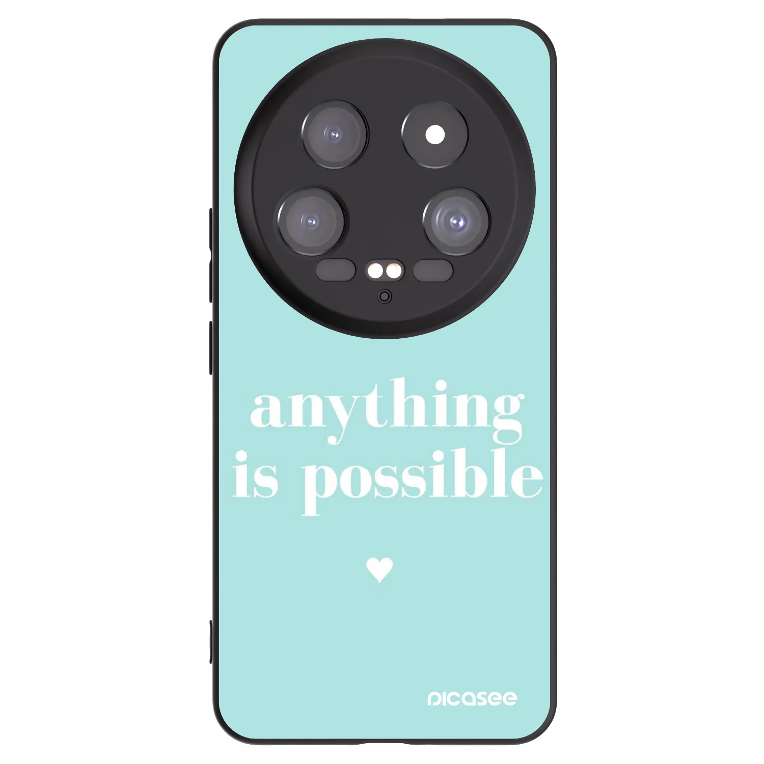 Picasee silikonowe czarne etui na Xiaomi 14 Ultra - Anything is possible