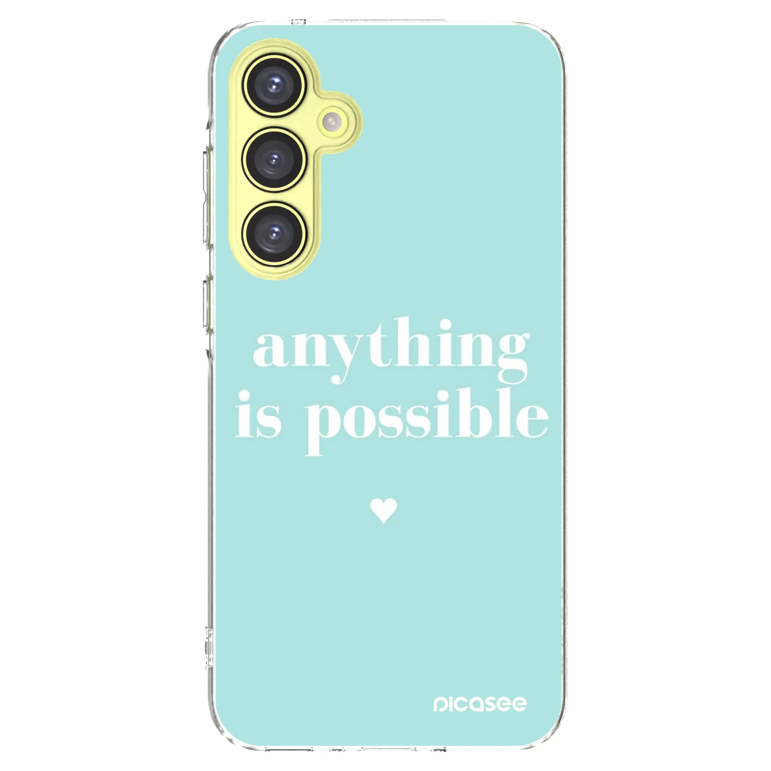 Picasee silikonowe przeźroczyste etui na Samsung Galaxy A35 5G A356B - Anything is possible