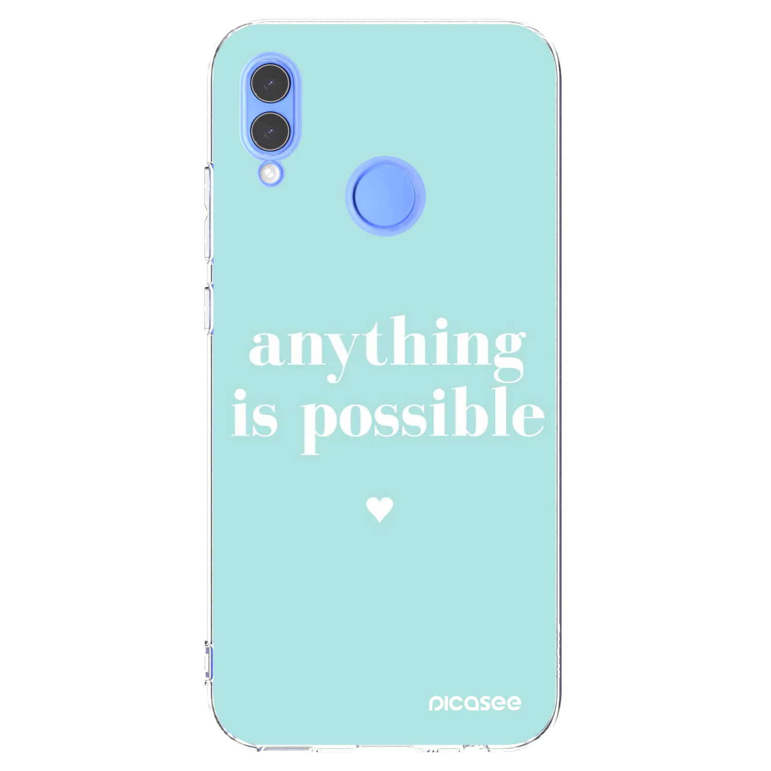 Picasee silikonowe przeźroczyste etui na Huawei P Smart 2019 - Anything is possible